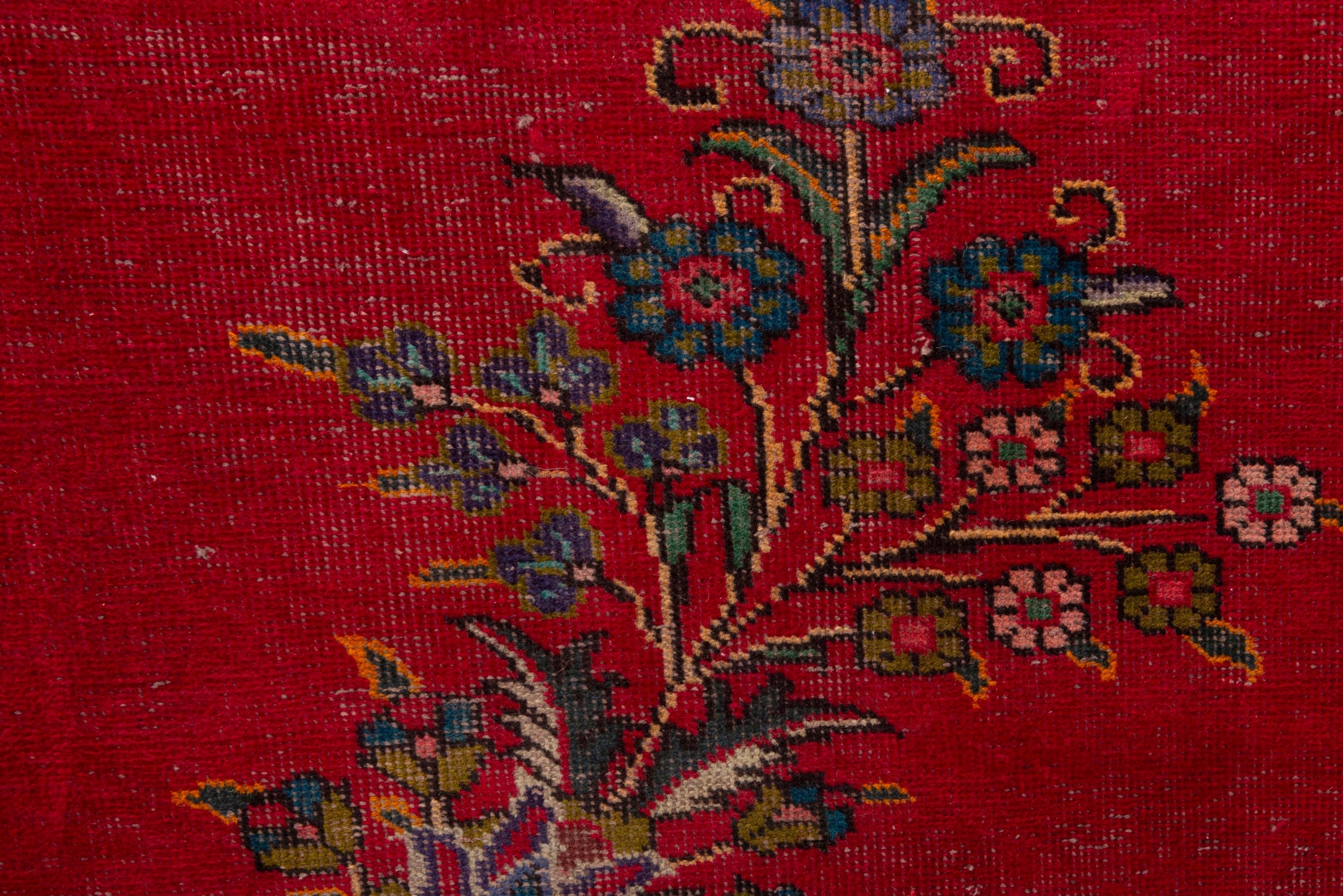 Persian Tabriz oversized rug in deep red and burgundy, view 12 of 19