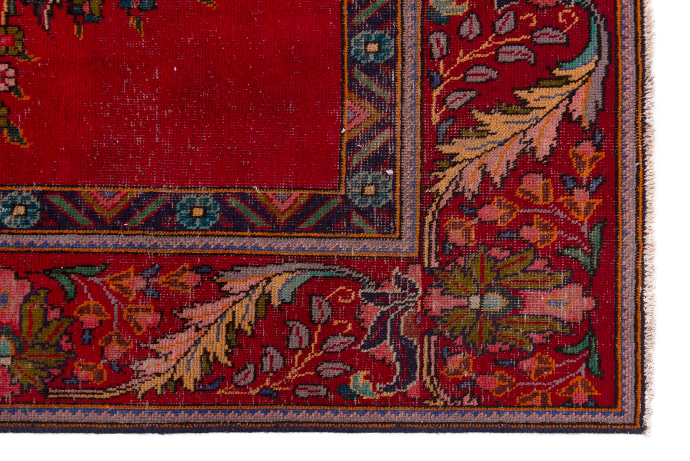 Persian Tabriz oversized rug in deep red and burgundy, view 5 of 19