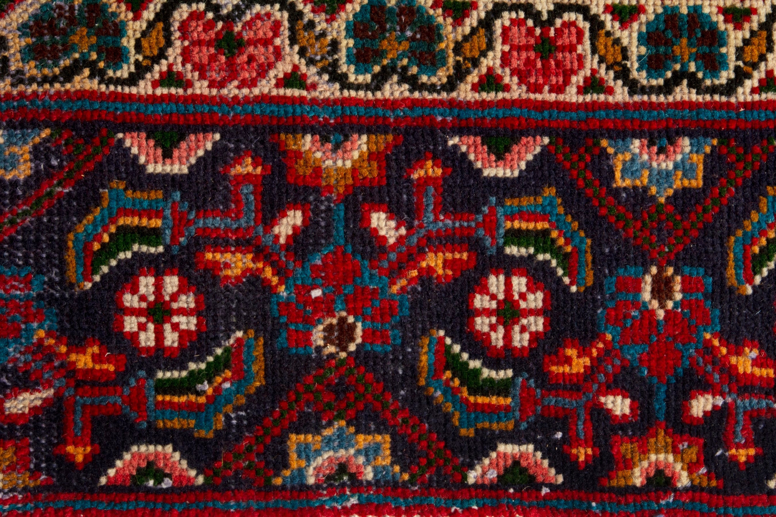Persian Mahal oversized rug in deep red and burgundy, view 11 of 18