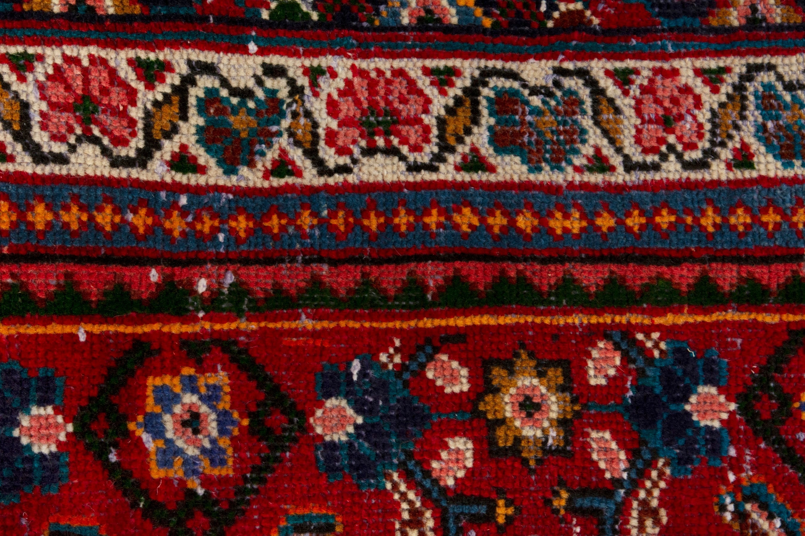 Persian Mahal oversized rug in deep red and burgundy, view 13 of 18