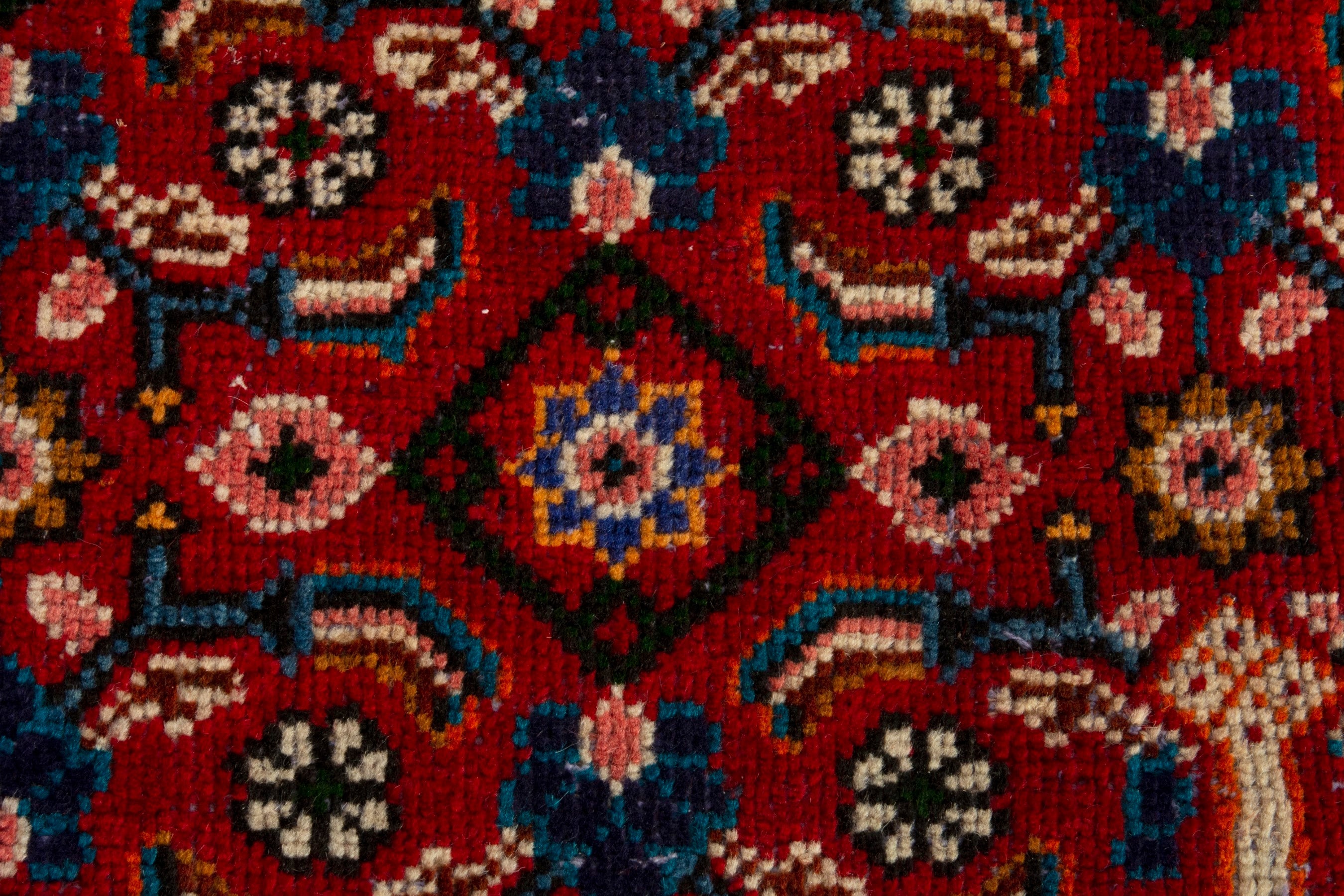 Persian Mahal oversized rug in deep red and burgundy, view 14 of 18