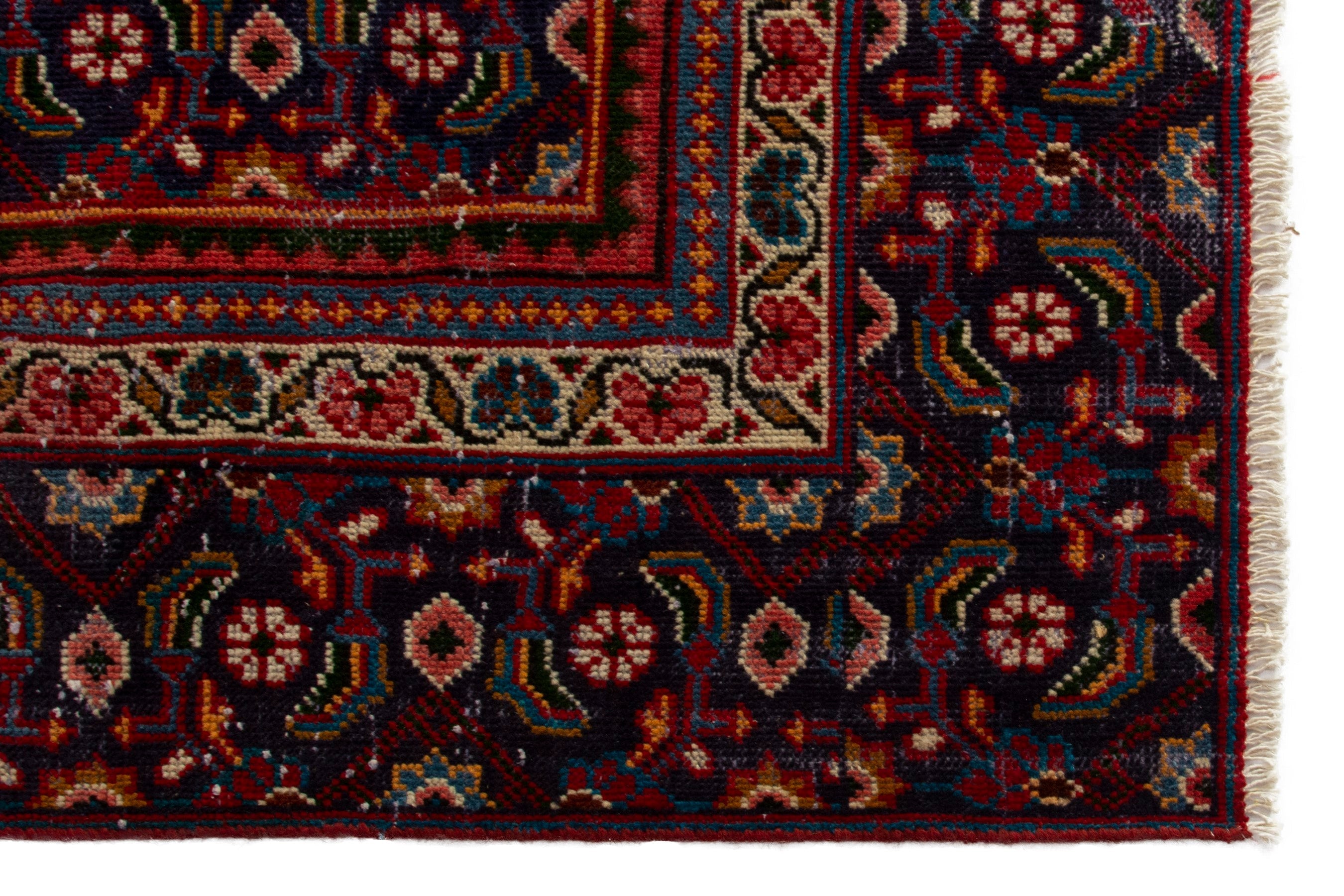 Persian Mahal oversized rug in deep red and burgundy, view 5 of 18