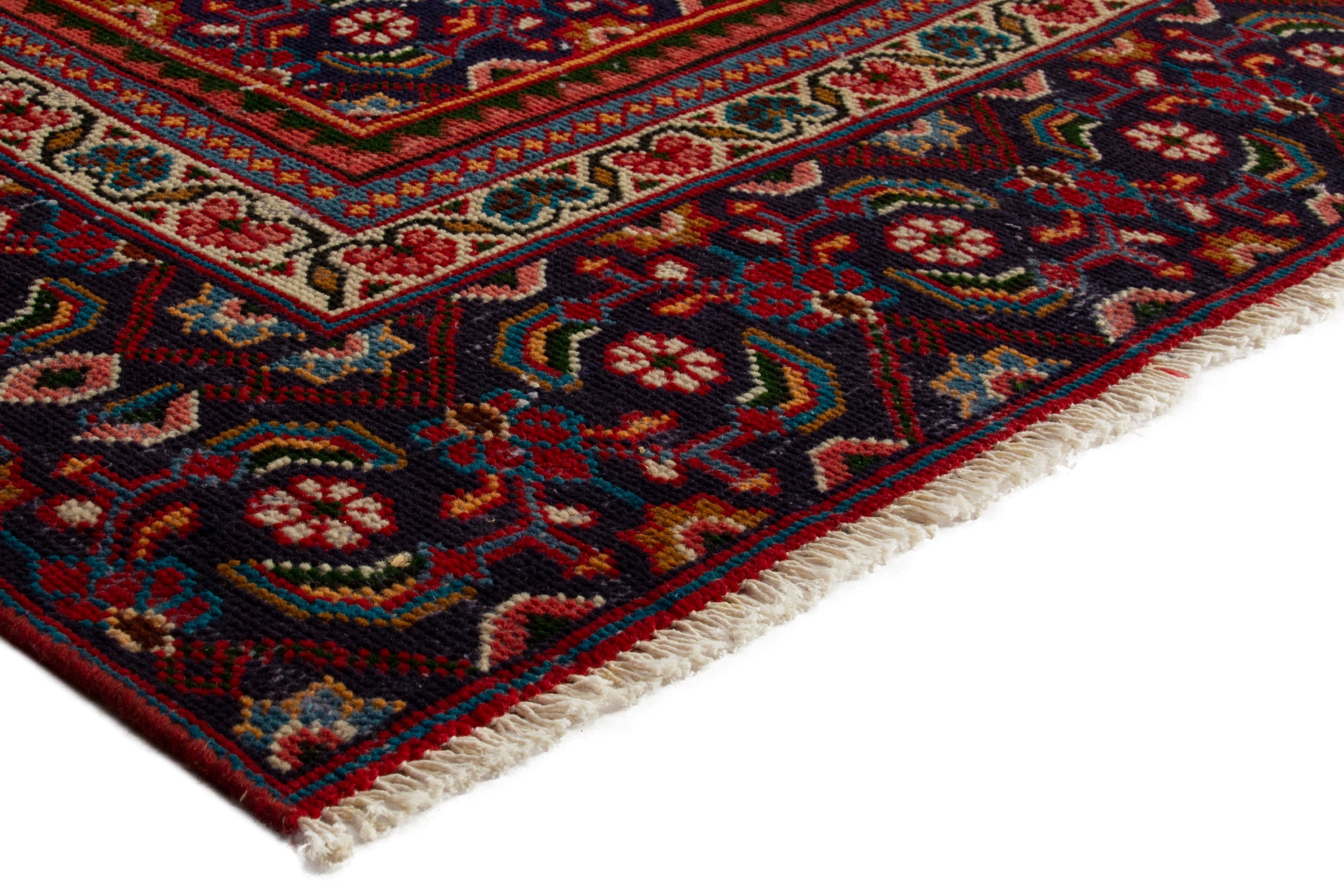 Persian Mahal oversized rug in deep red and burgundy, view 6 of 18