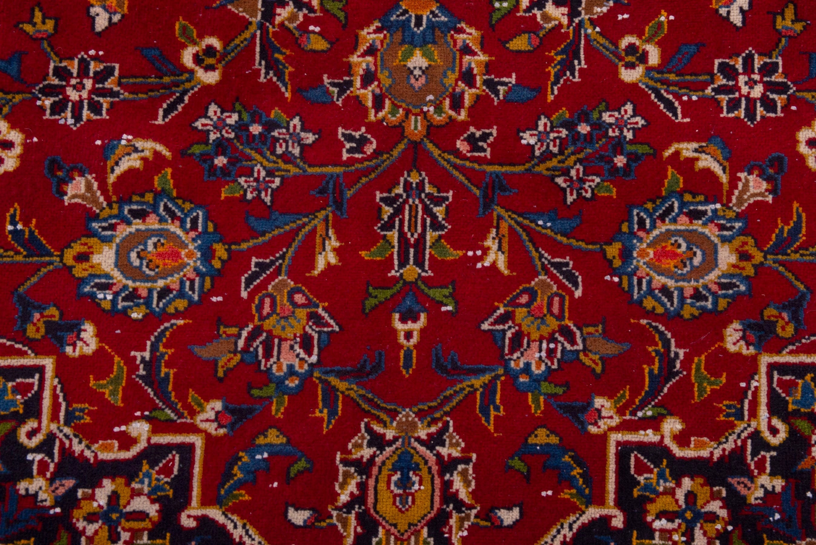 Persian Kashan oversized rug in deep red and burgundy, view 12 of 19