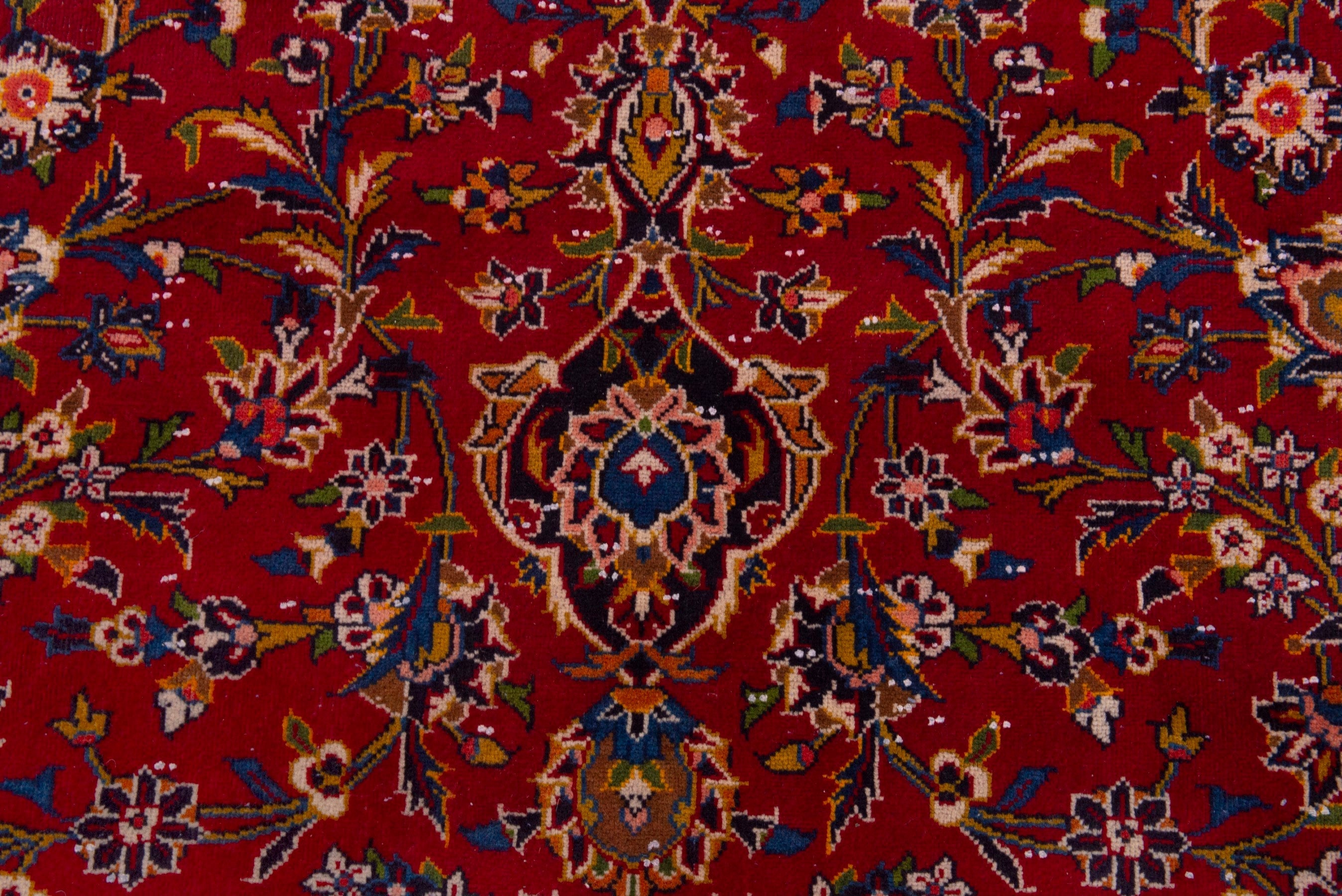 Persian Kashan oversized rug in deep red and burgundy, view 13 of 19