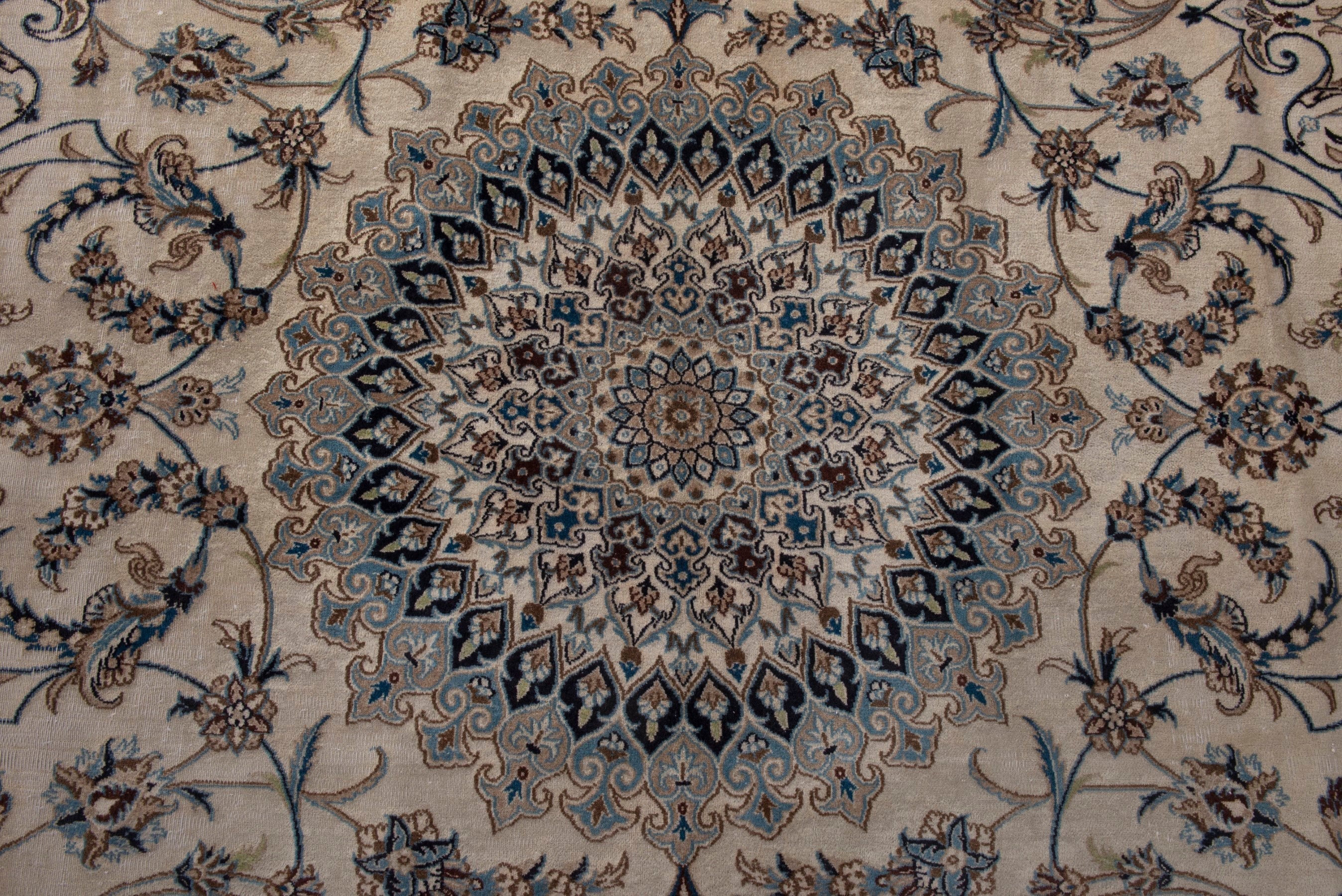 Persian Nain oversized rug in cream and taupe, view 13 of 21