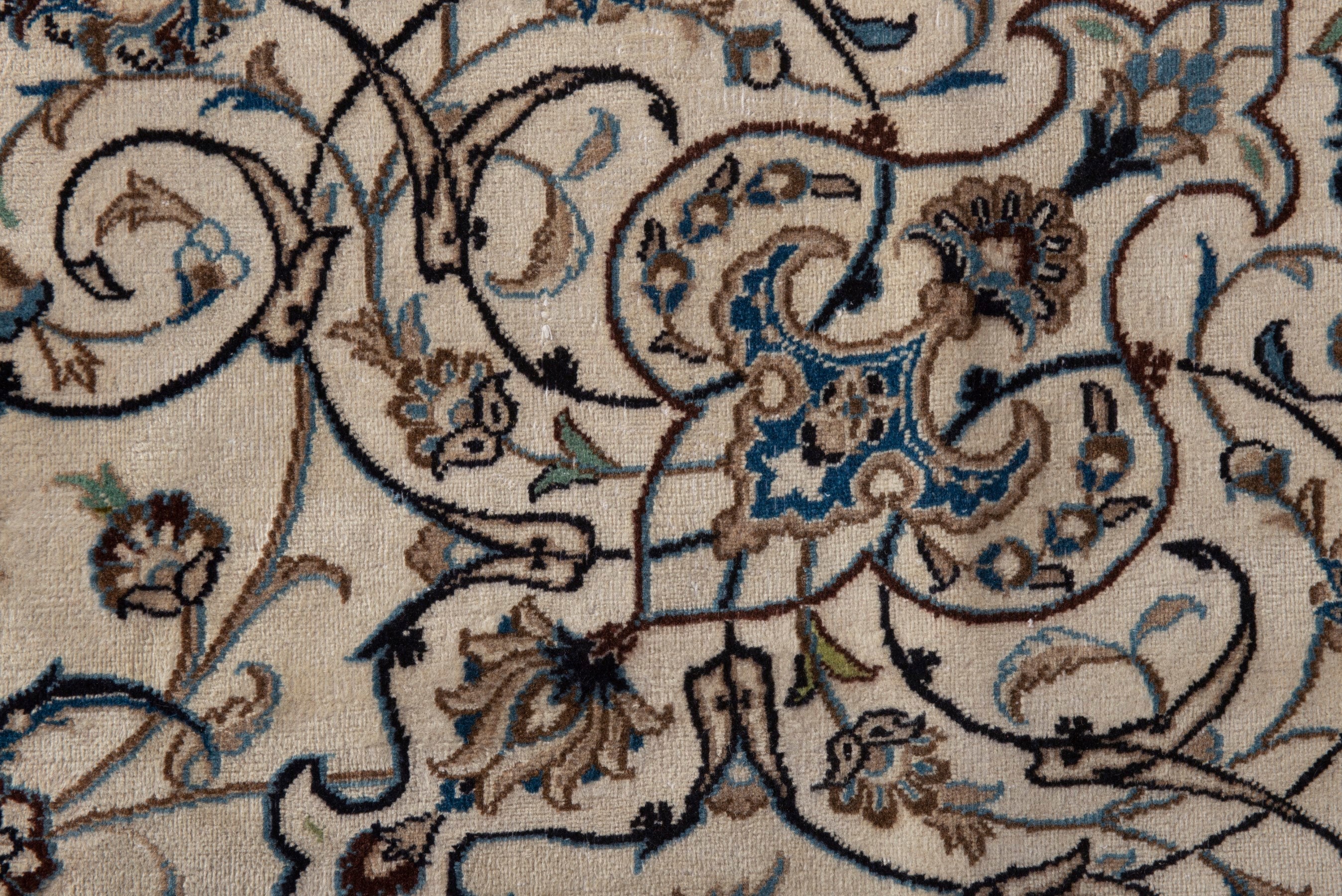 Persian Nain oversized rug in cream and taupe, view 16 of 21