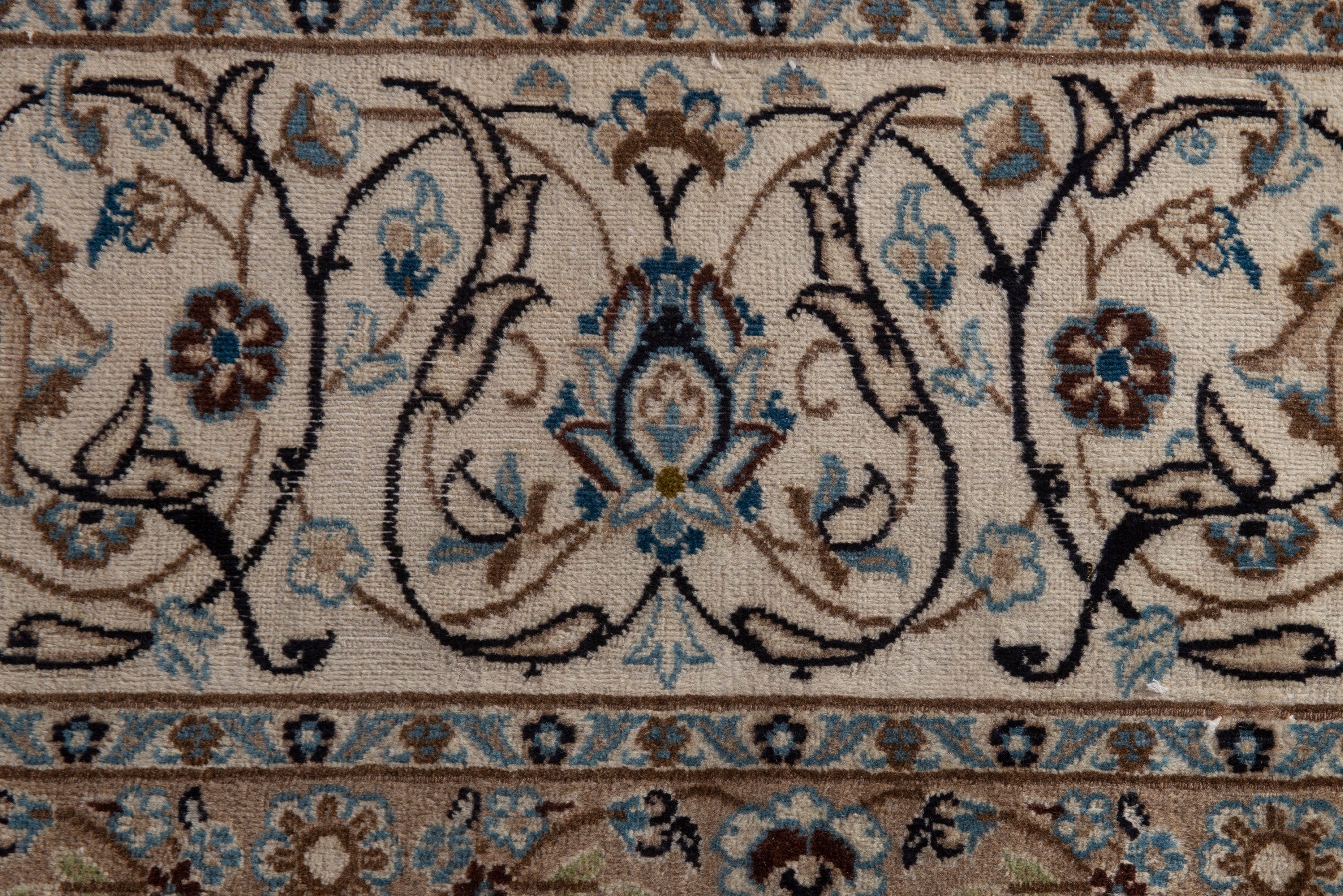 Persian Nain oversized rug in cream and taupe, view 17 of 21