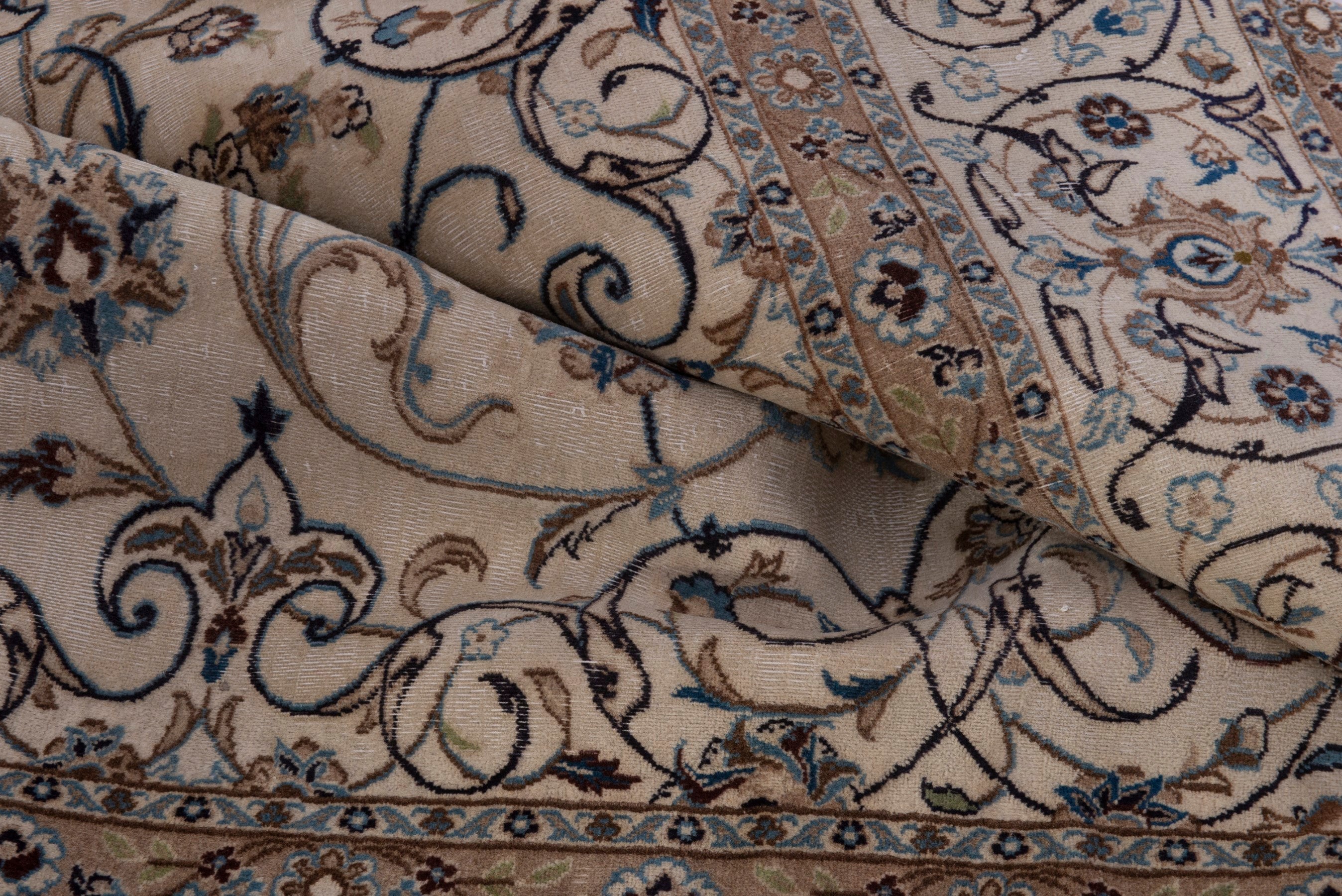 Persian Nain oversized rug in cream and taupe, view 20 of 21