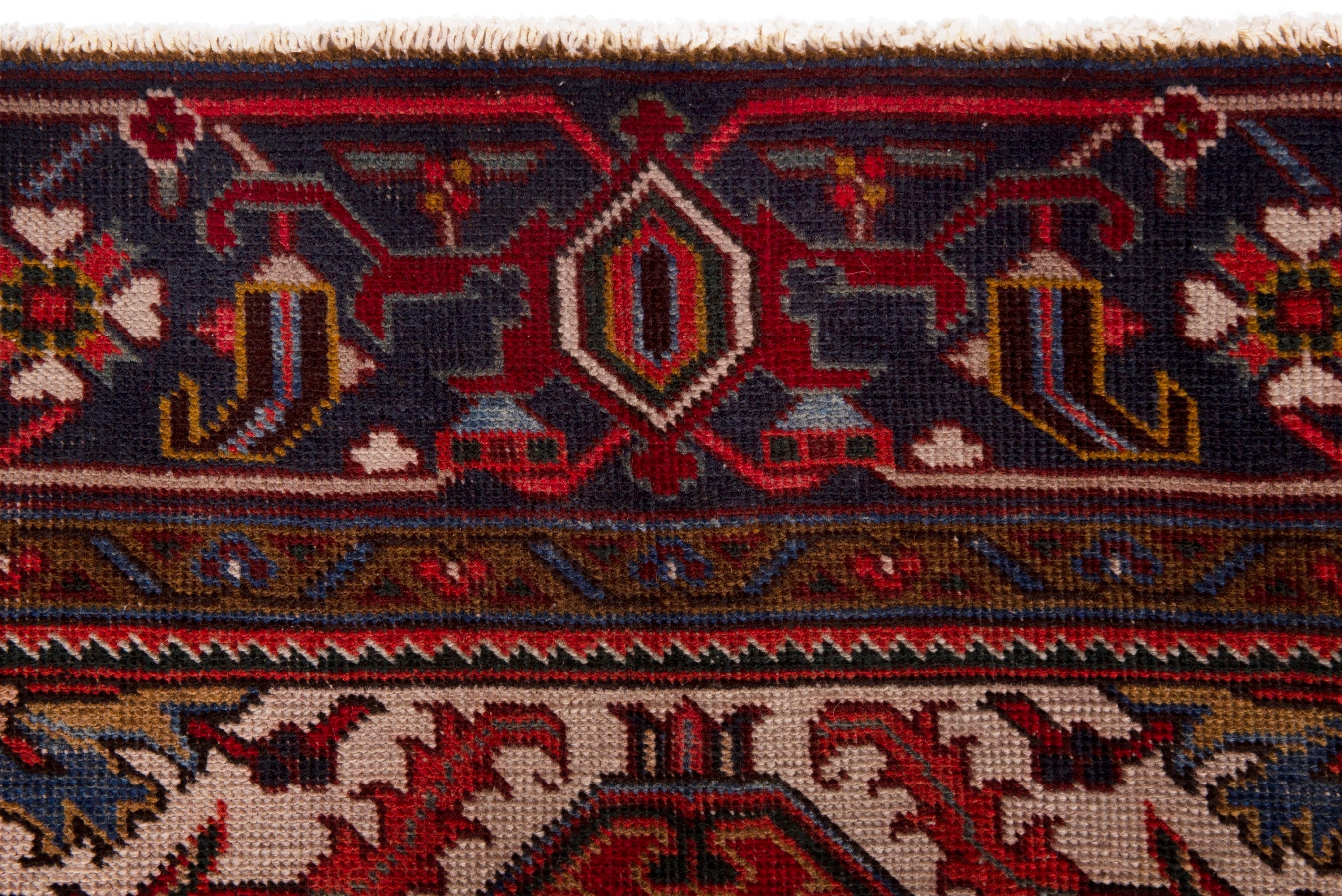 Persian Gorevan oversized rug in deep red and burgundy, view 10 of 19