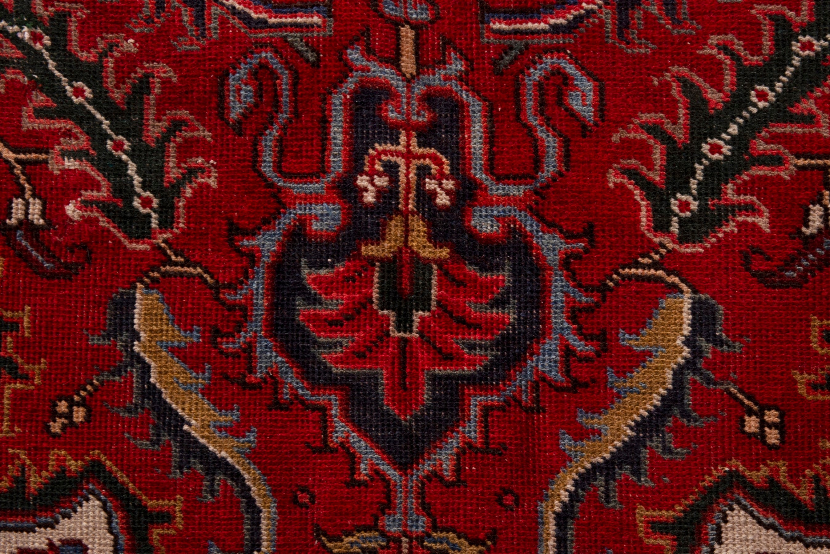 Persian Gorevan oversized rug in deep red and burgundy, view 11 of 19