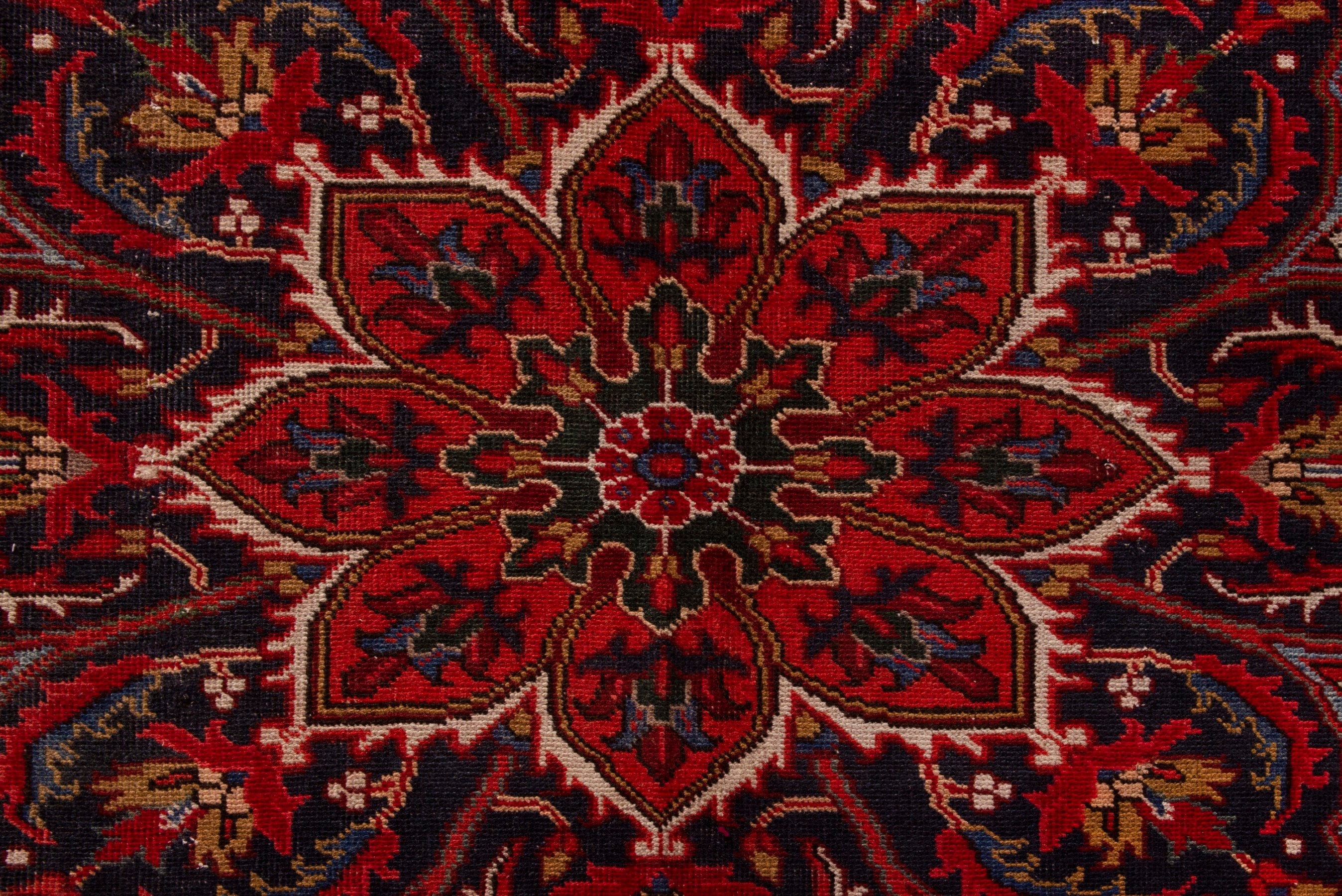 Persian Gorevan oversized rug in deep red and burgundy, view 12 of 19