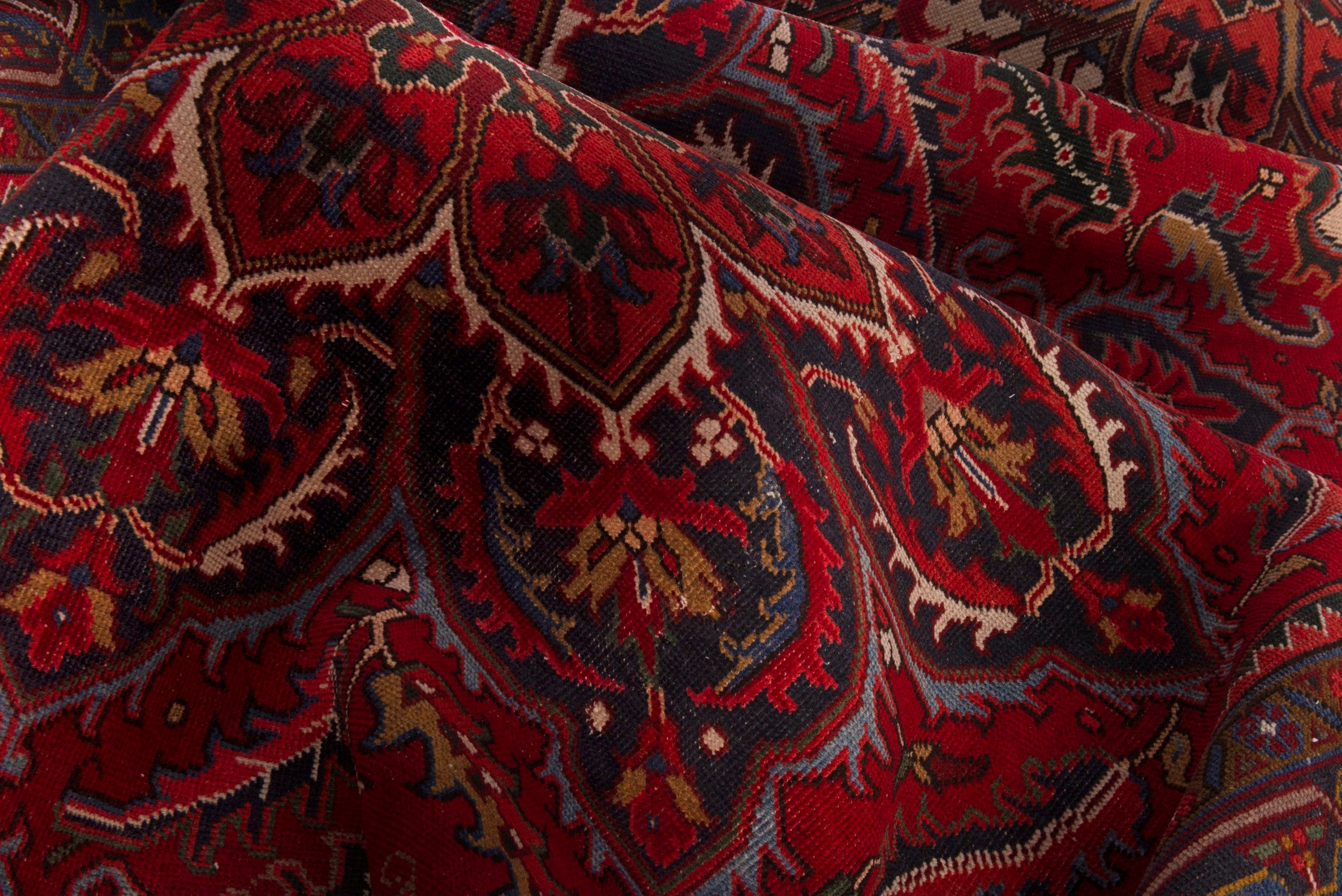 Persian Gorevan oversized rug in deep red and burgundy, view 17 of 19