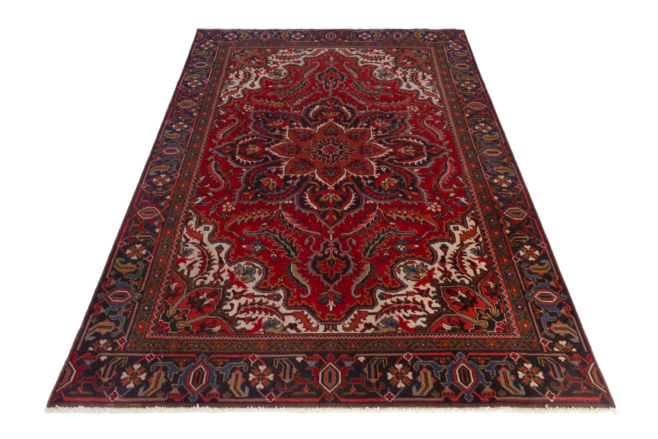 Persian Gorevan oversized rug in deep red and burgundy, view 3 of 19