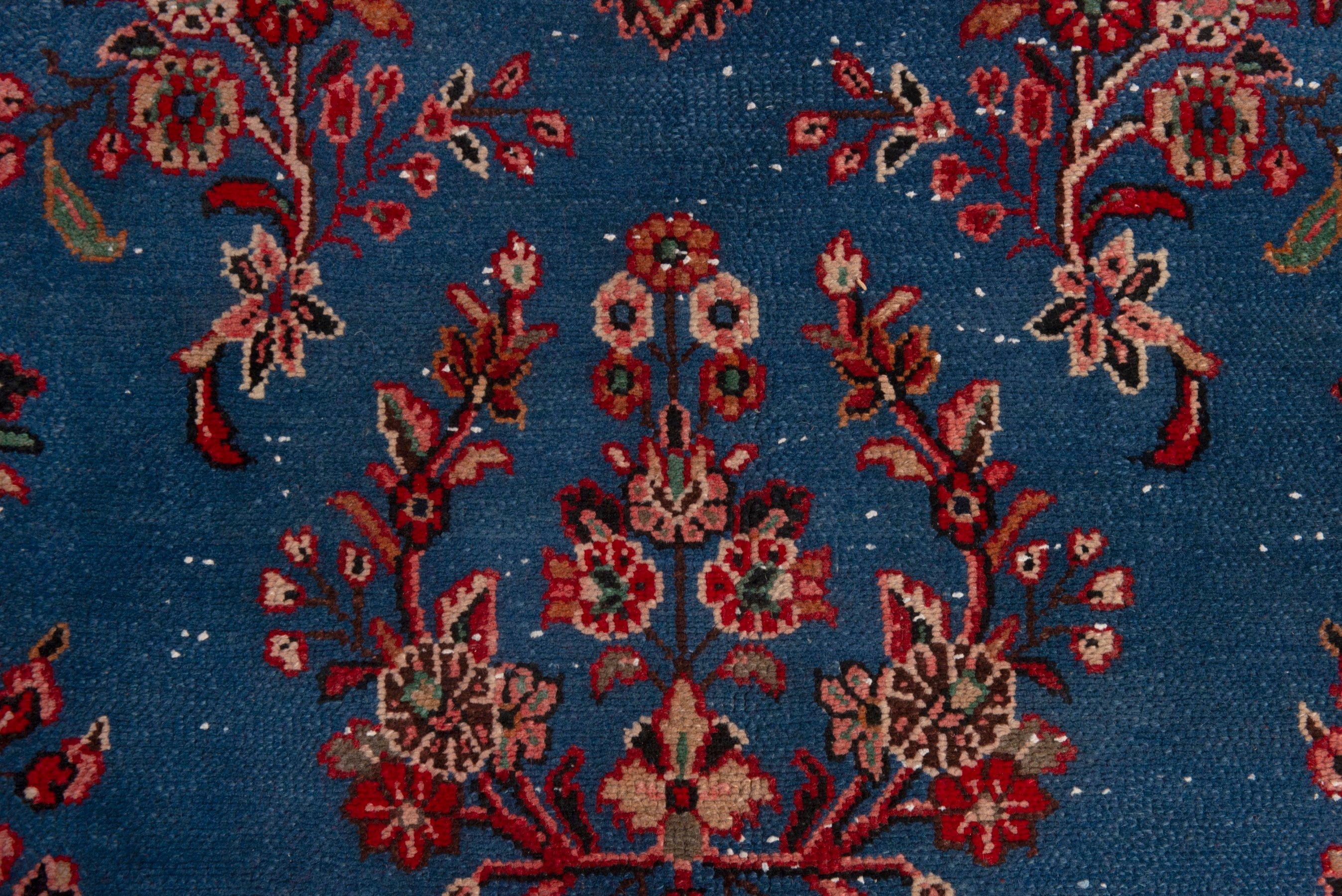 Persian Hamedan oversized rug in dark blue and deep red, view 12 of 20