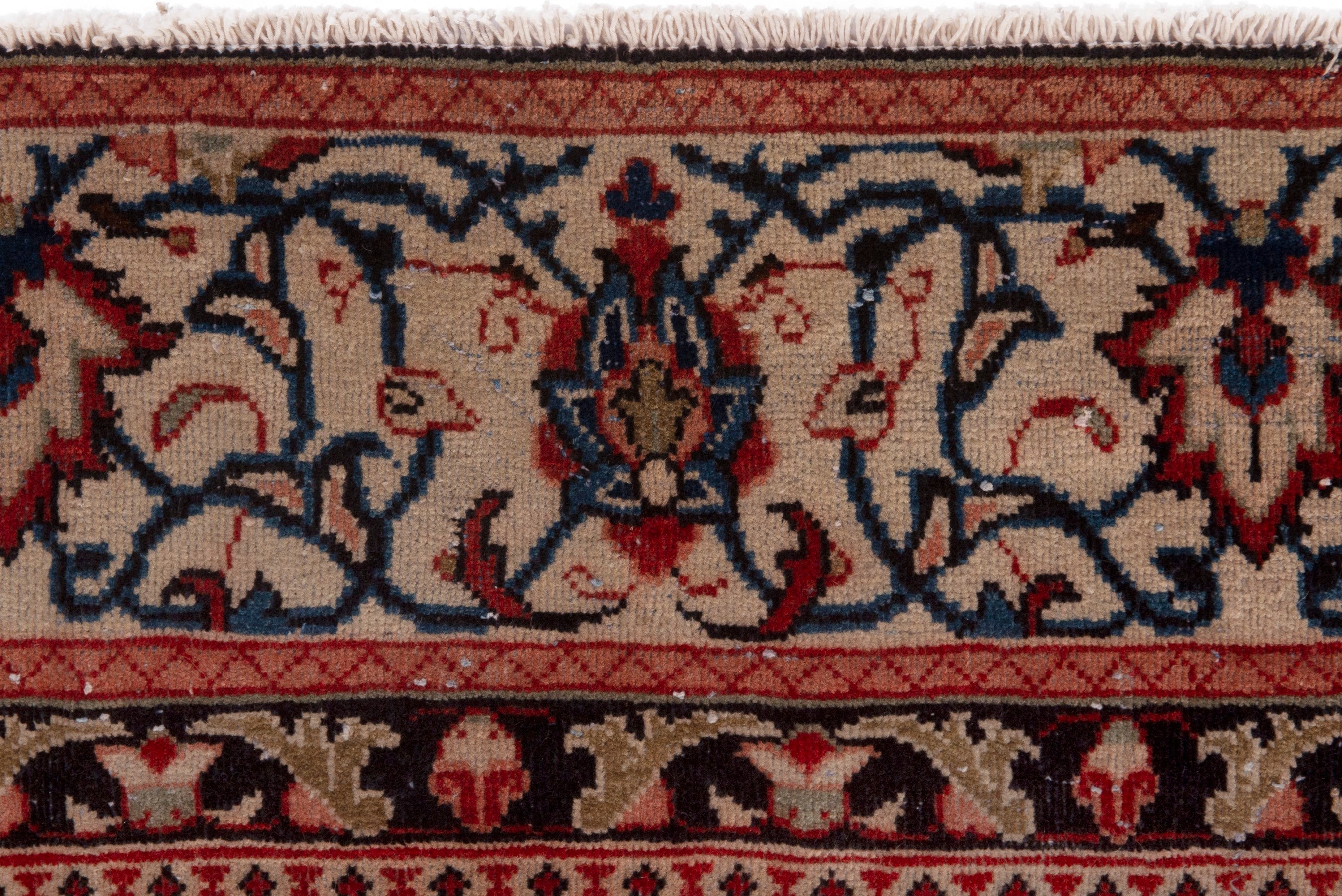Persian Mahal oversized rug in deep red and navy, view 11 of 22
