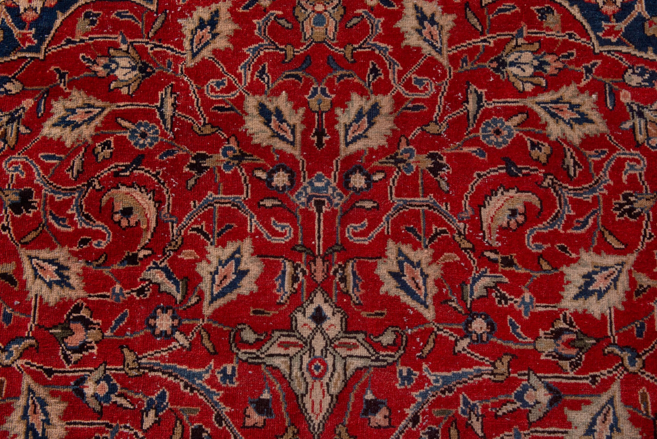 Persian Mahal oversized rug in deep red and navy, view 15 of 22