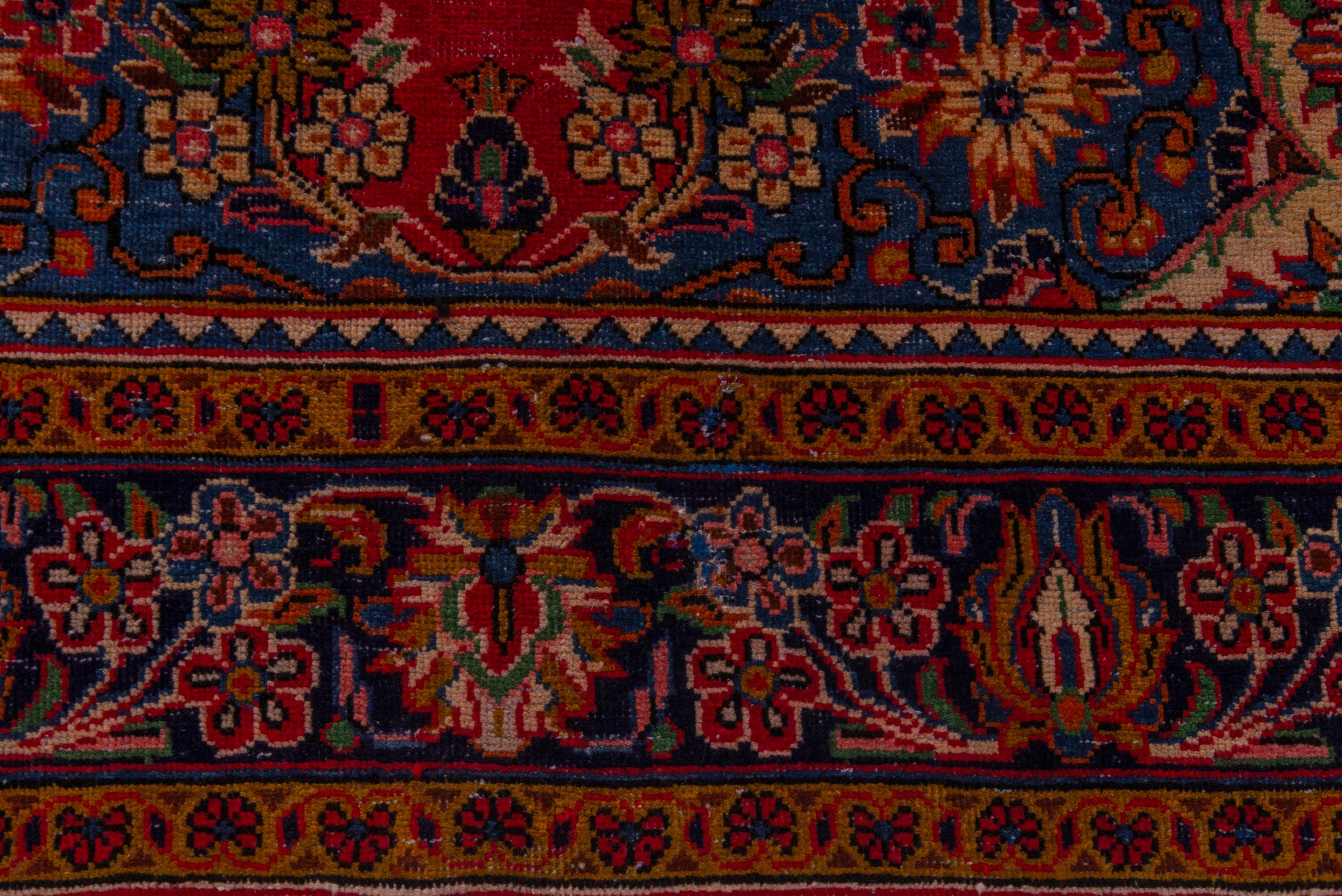 Persian Vist oversized rug in deep red and gold, view 11 of 24
