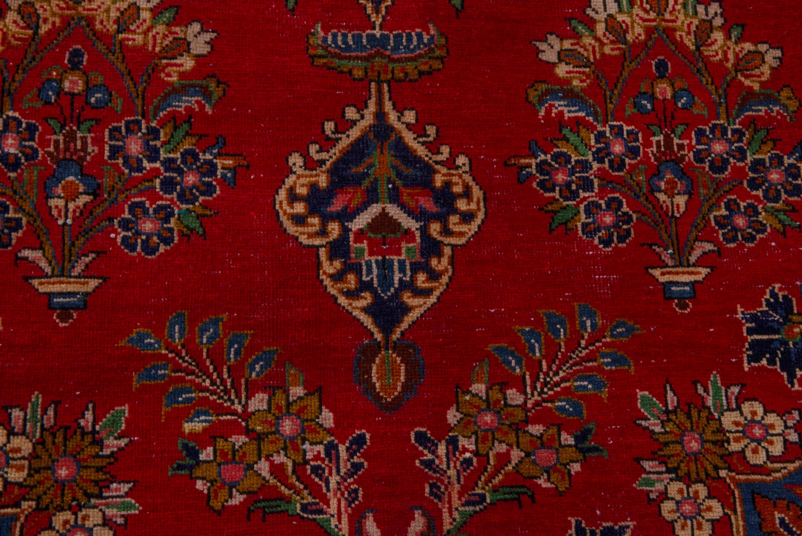 Persian Vist oversized rug in deep red and gold, view 12 of 24