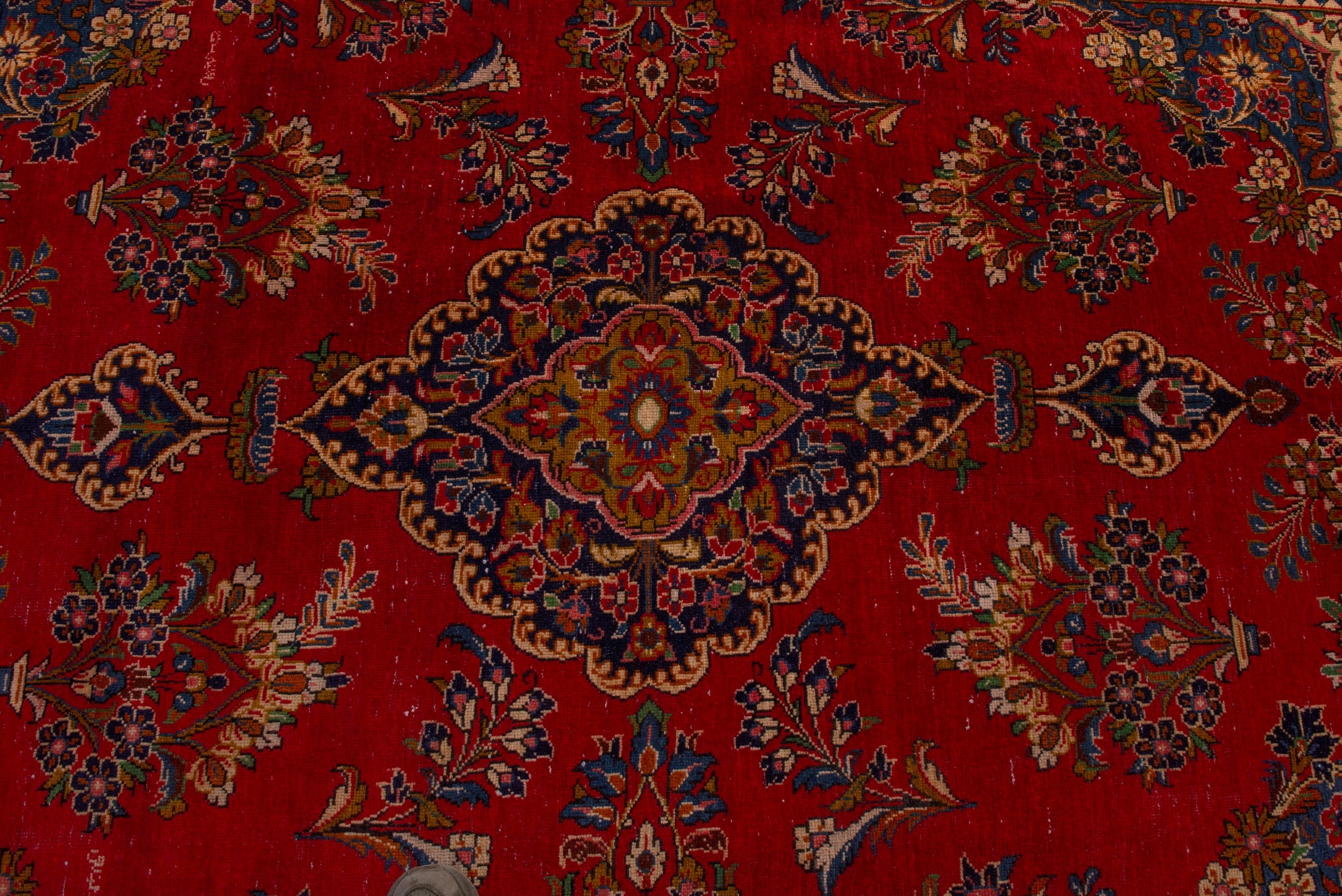 Persian Vist oversized rug in deep red and gold, view 13 of 24