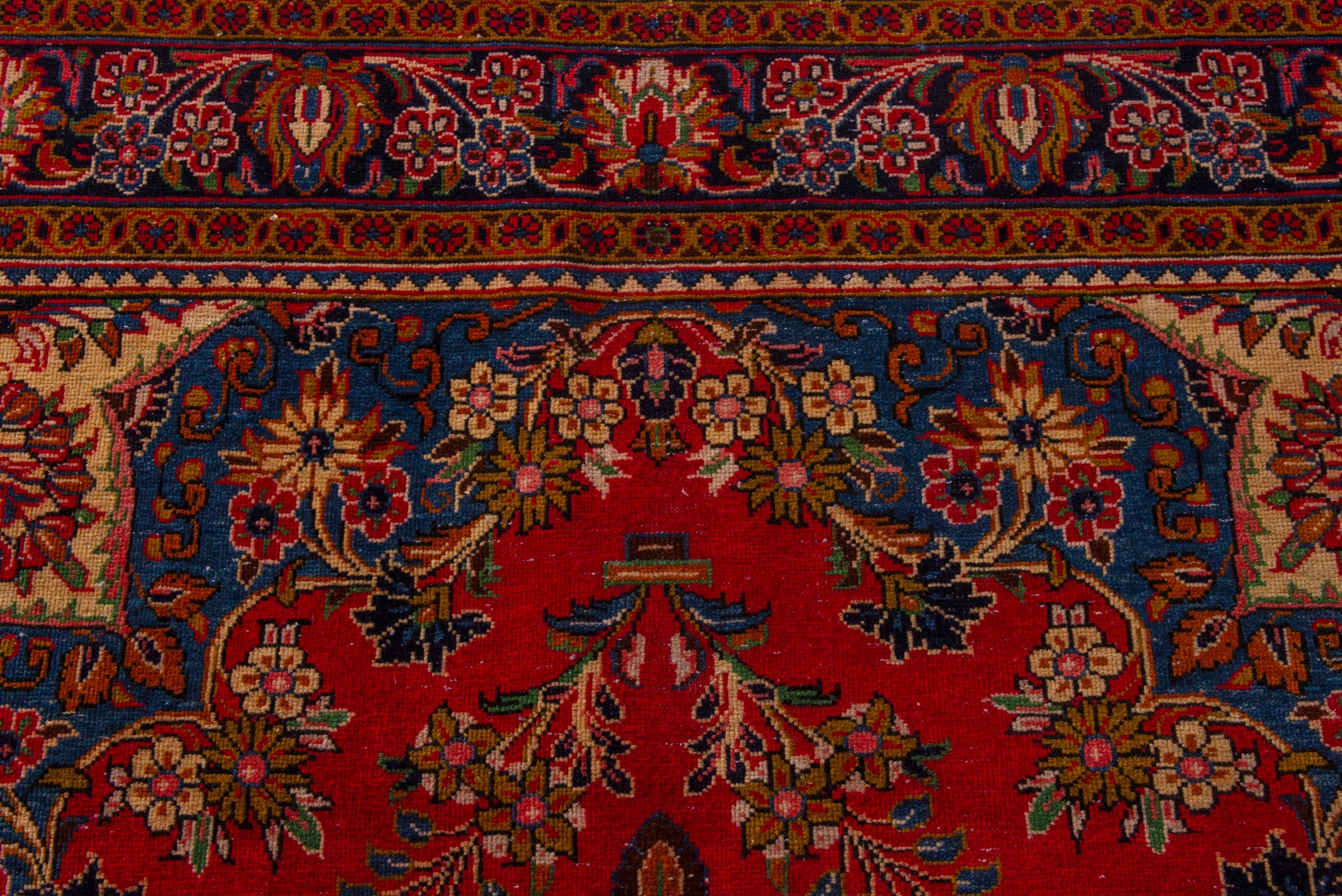 Persian Vist oversized rug in deep red and gold, view 14 of 24
