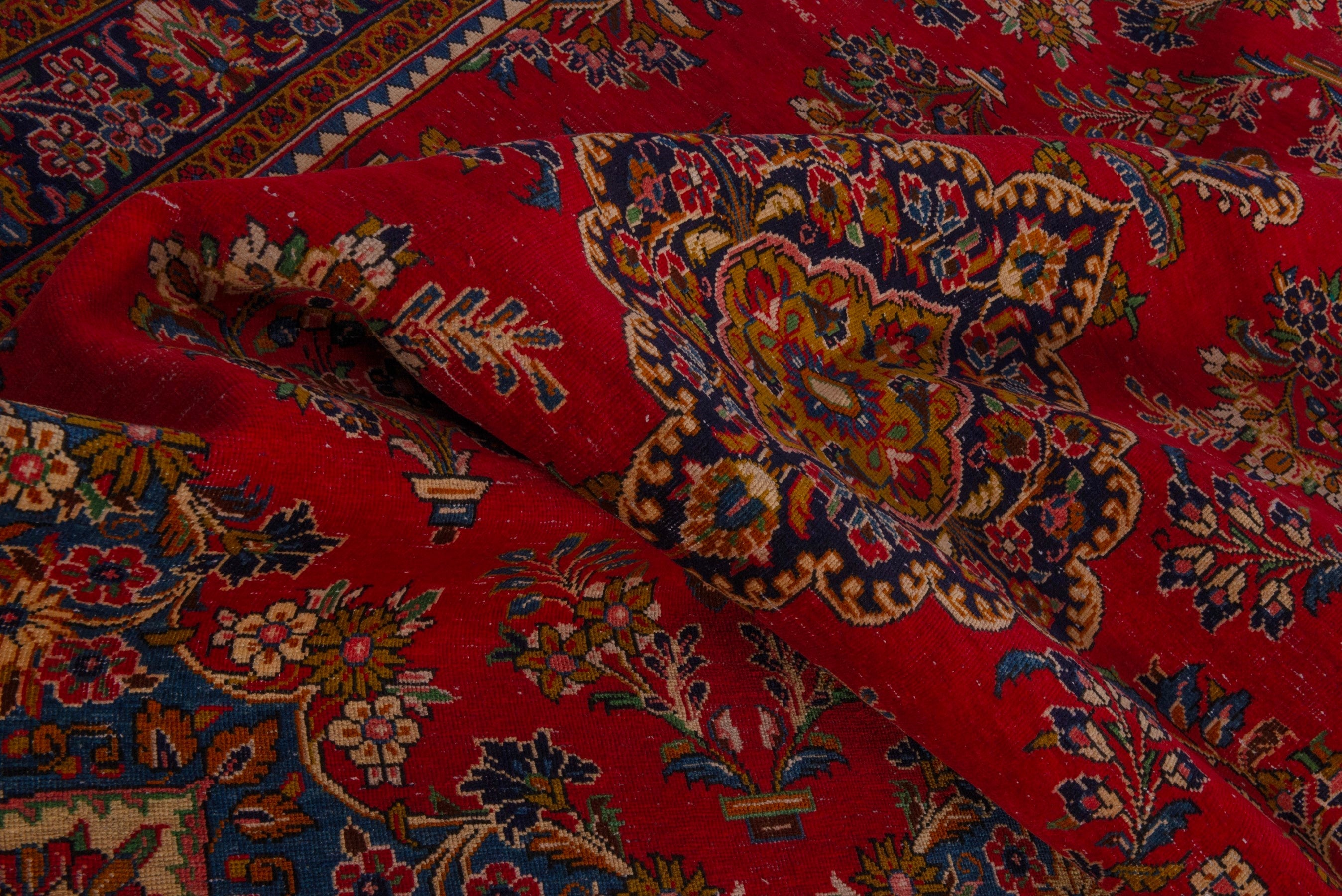 Persian Vist oversized rug in deep red and gold, view 18 of 24