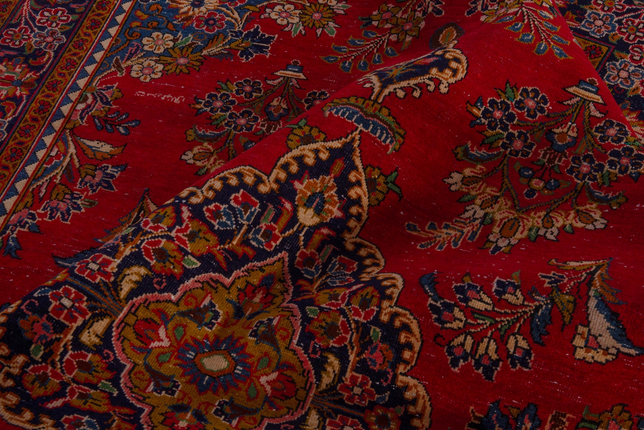 Persian Vist oversized rug in deep red and gold, view 19 of 24