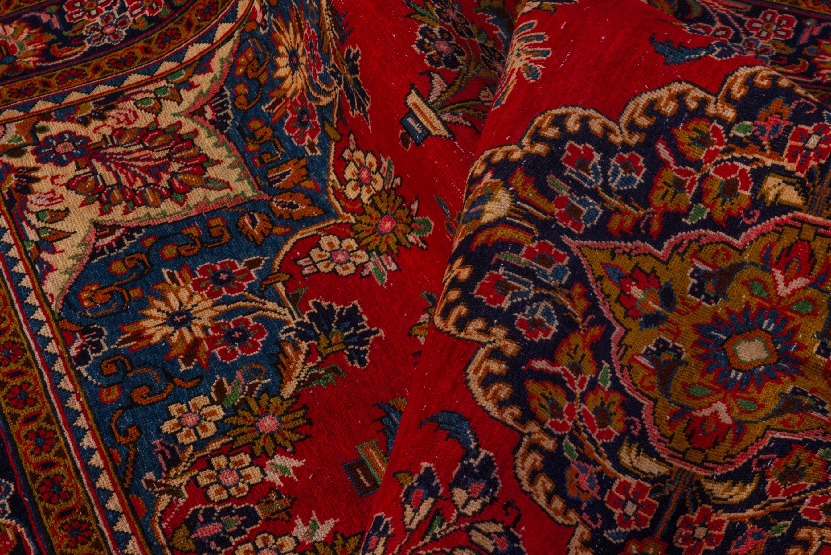 Persian Vist oversized rug in deep red and gold, view 21 of 24