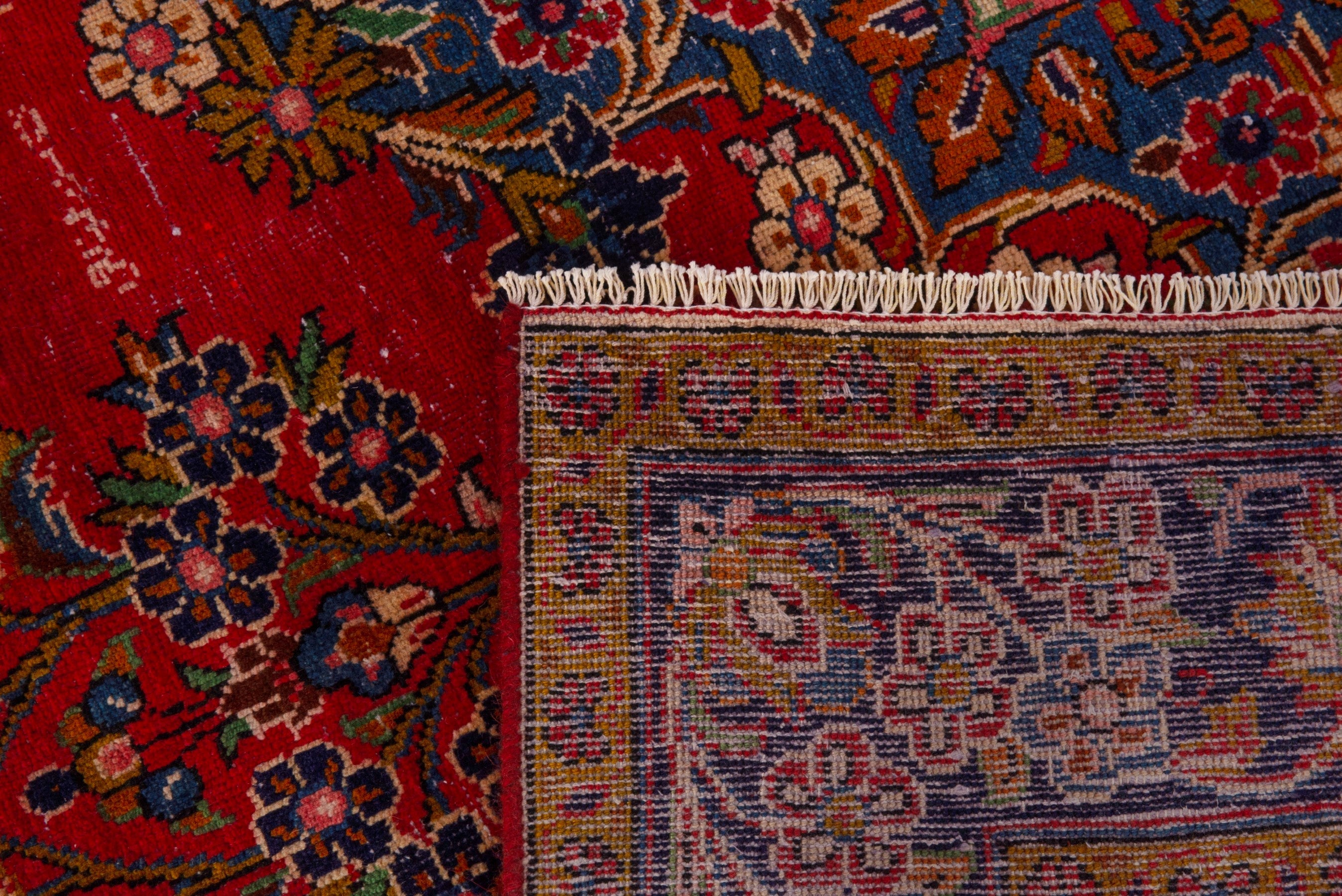 Persian Vist oversized rug in deep red and gold, view 24 of 24