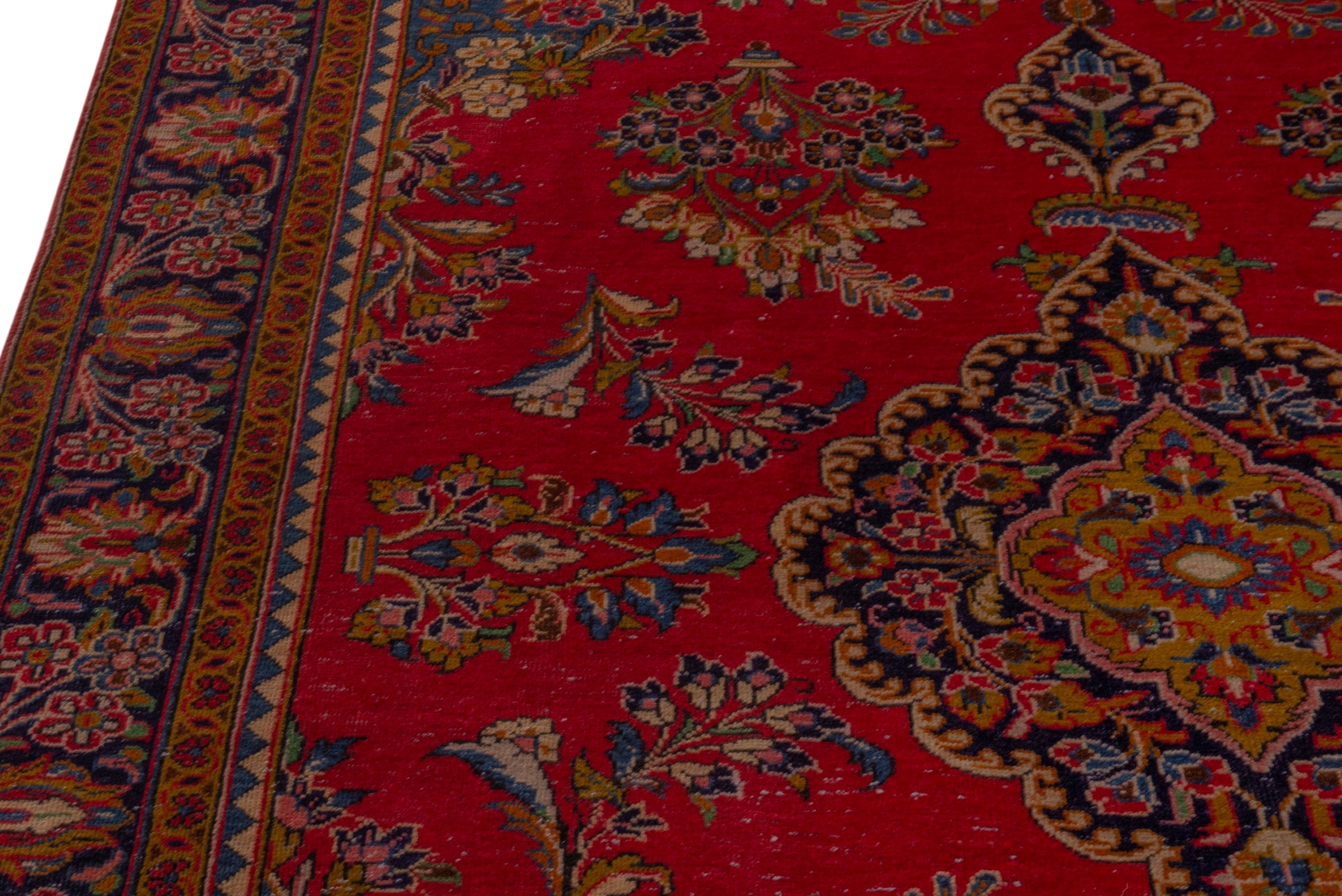 Persian Vist oversized rug in deep red and gold, view 7 of 24