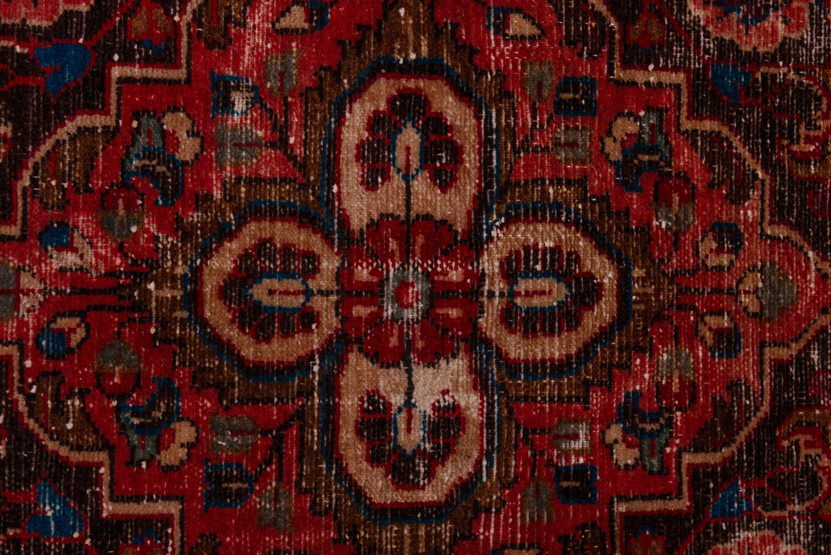 Persian Lilihan oversized rug in deep red and burgundy, view 12 of 23