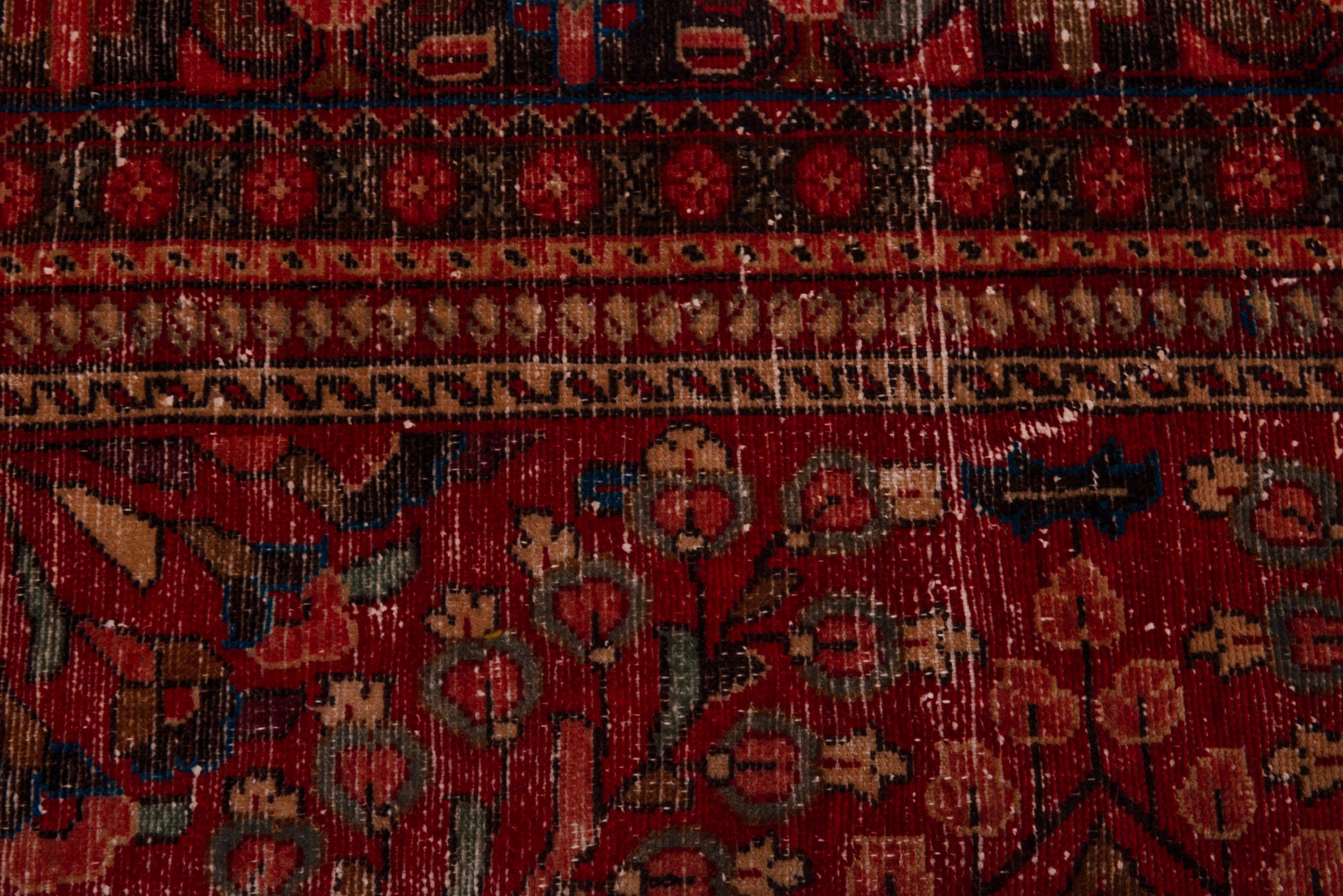 Persian Lilihan oversized rug in deep red and burgundy, view 13 of 23