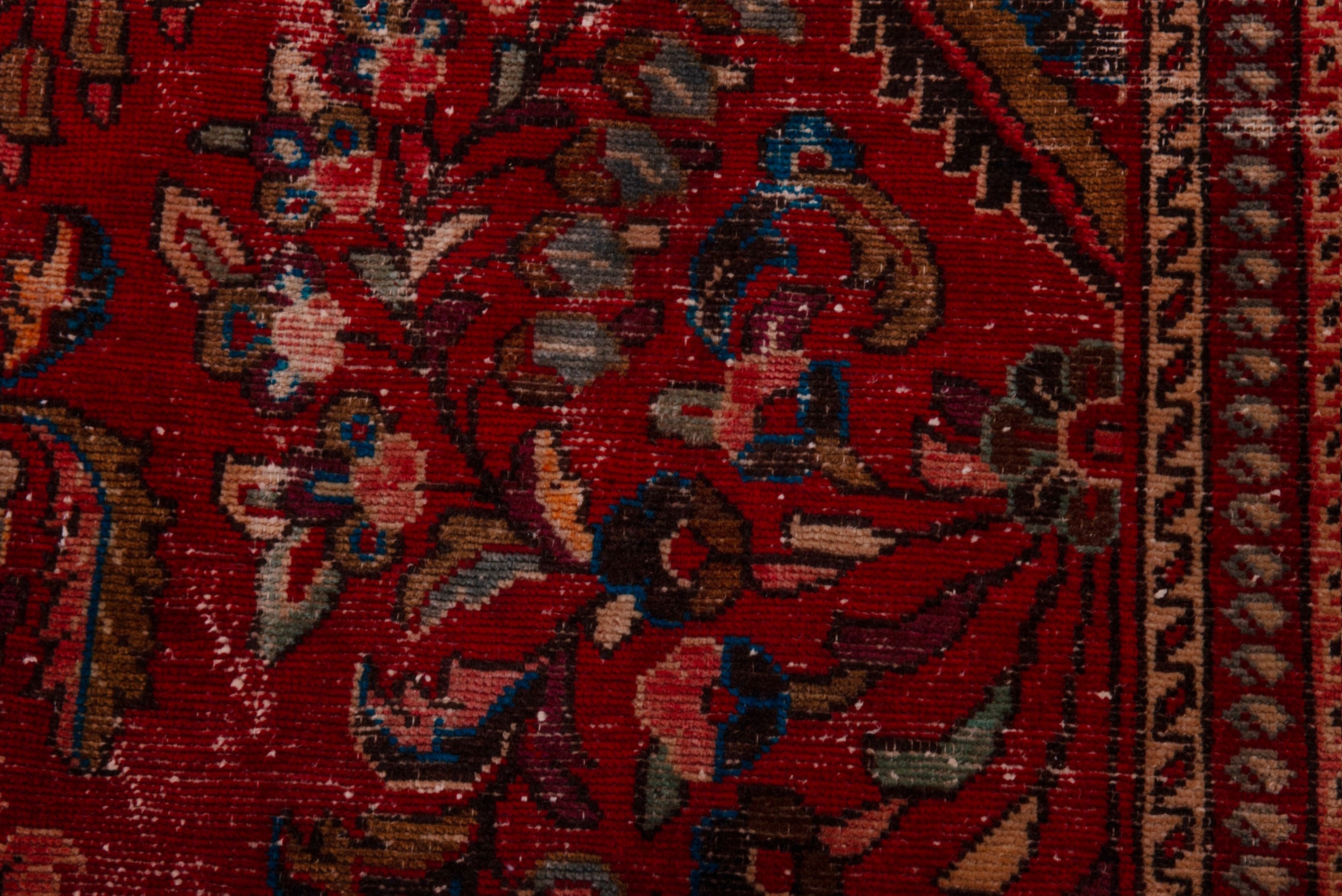 Persian Lilihan oversized rug in deep red and burgundy, view 16 of 23