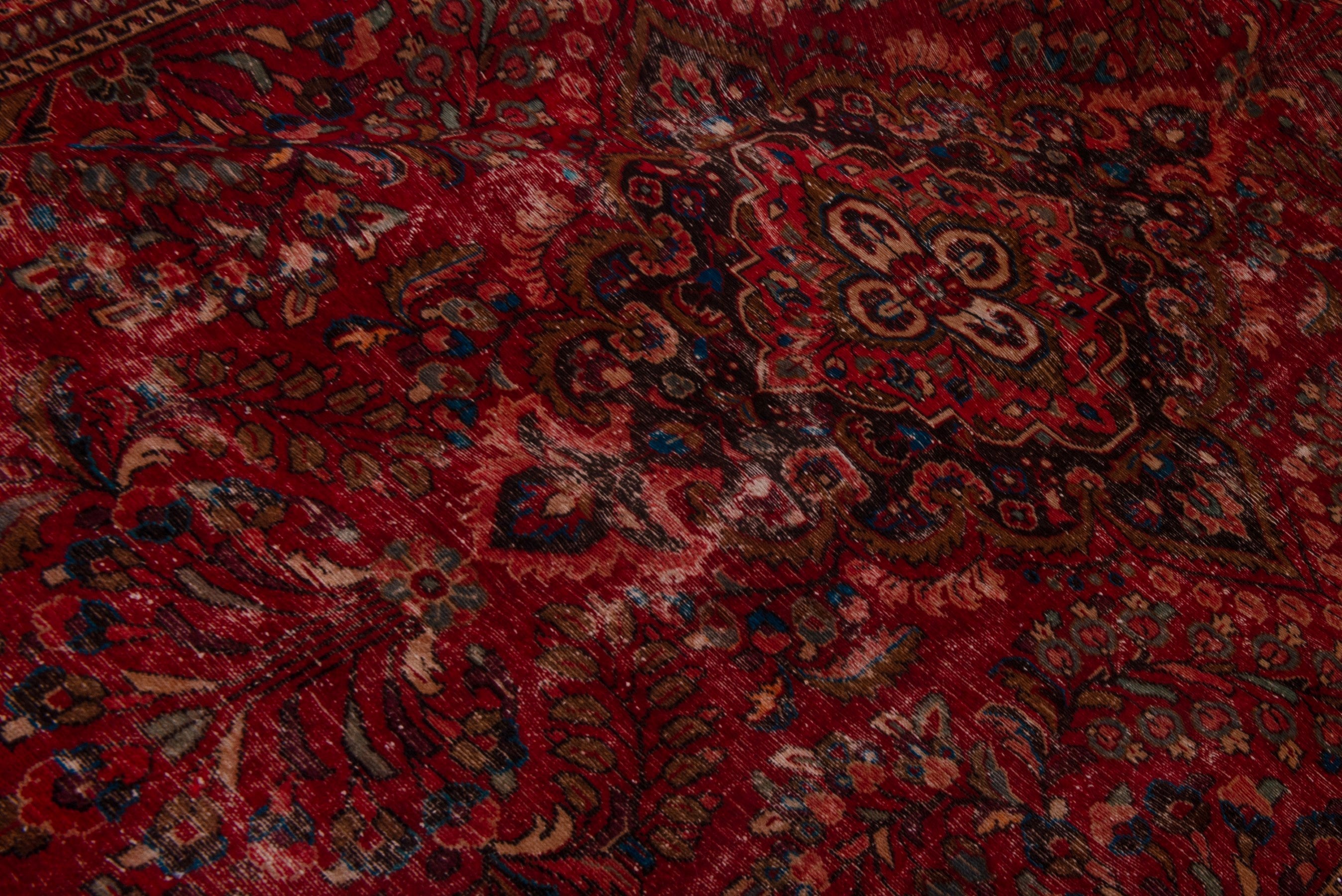 Persian Lilihan oversized rug in deep red and burgundy, view 22 of 23