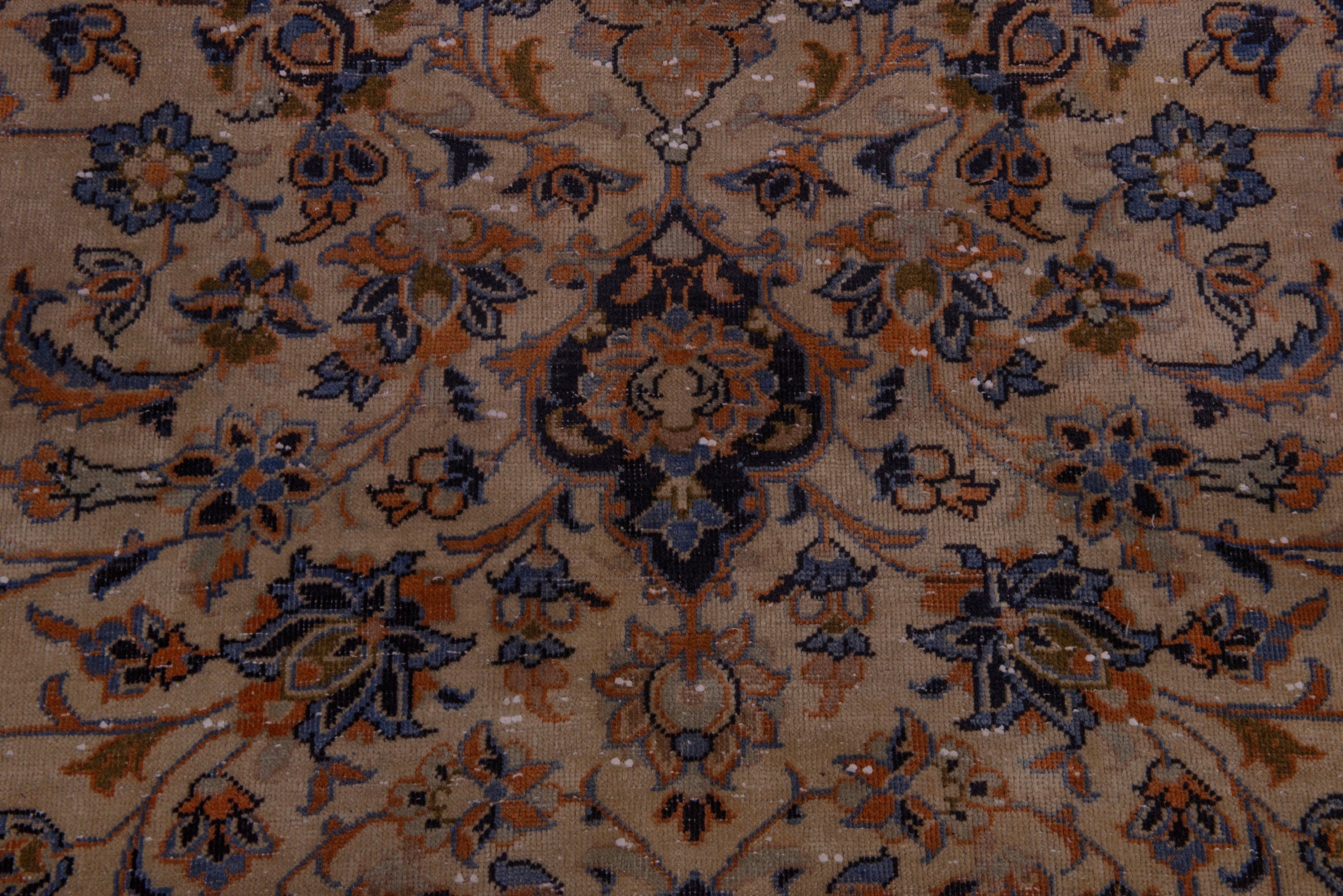 Persian Najafabad oversized rug in cream and dark blue, view 12 of 22