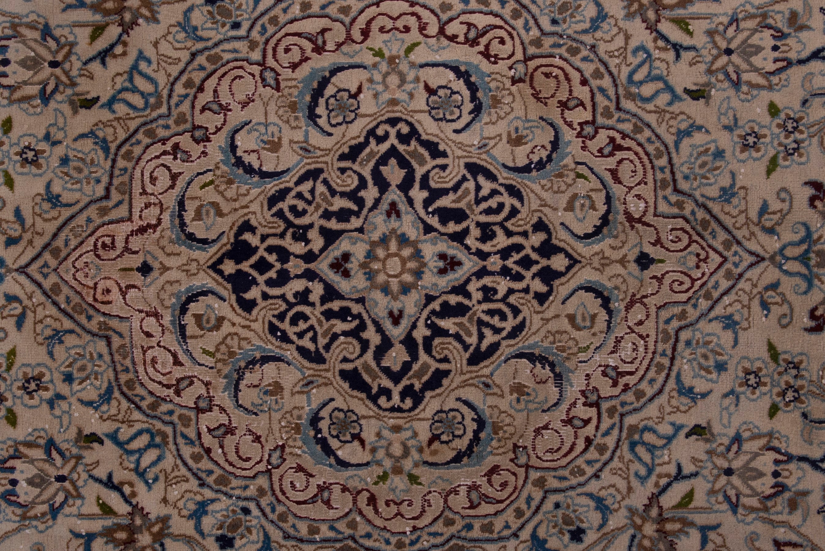 Persian Nain oversized rug in cream and taupe, view 13 of 23