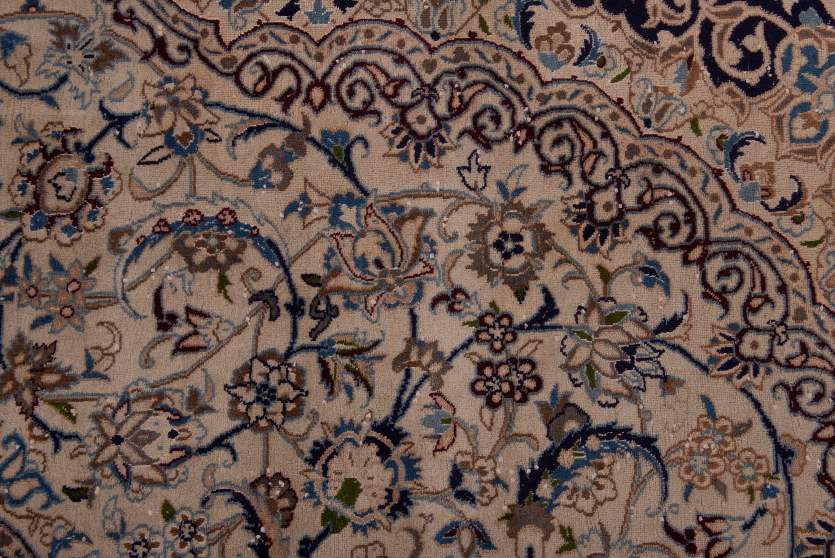 Persian Nain oversized rug in cream and taupe, view 14 of 23