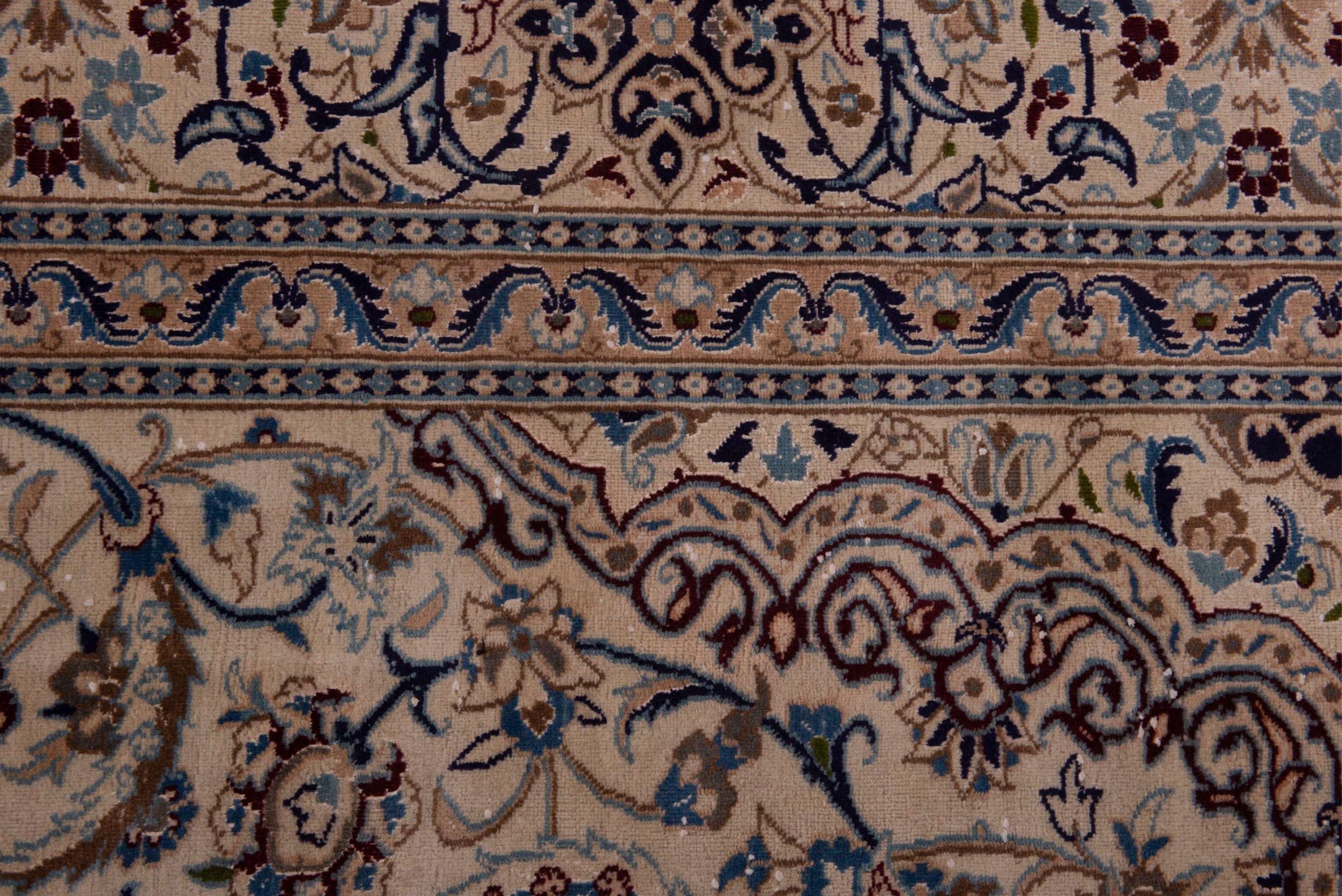 Persian Nain oversized rug in cream and taupe, view 15 of 23