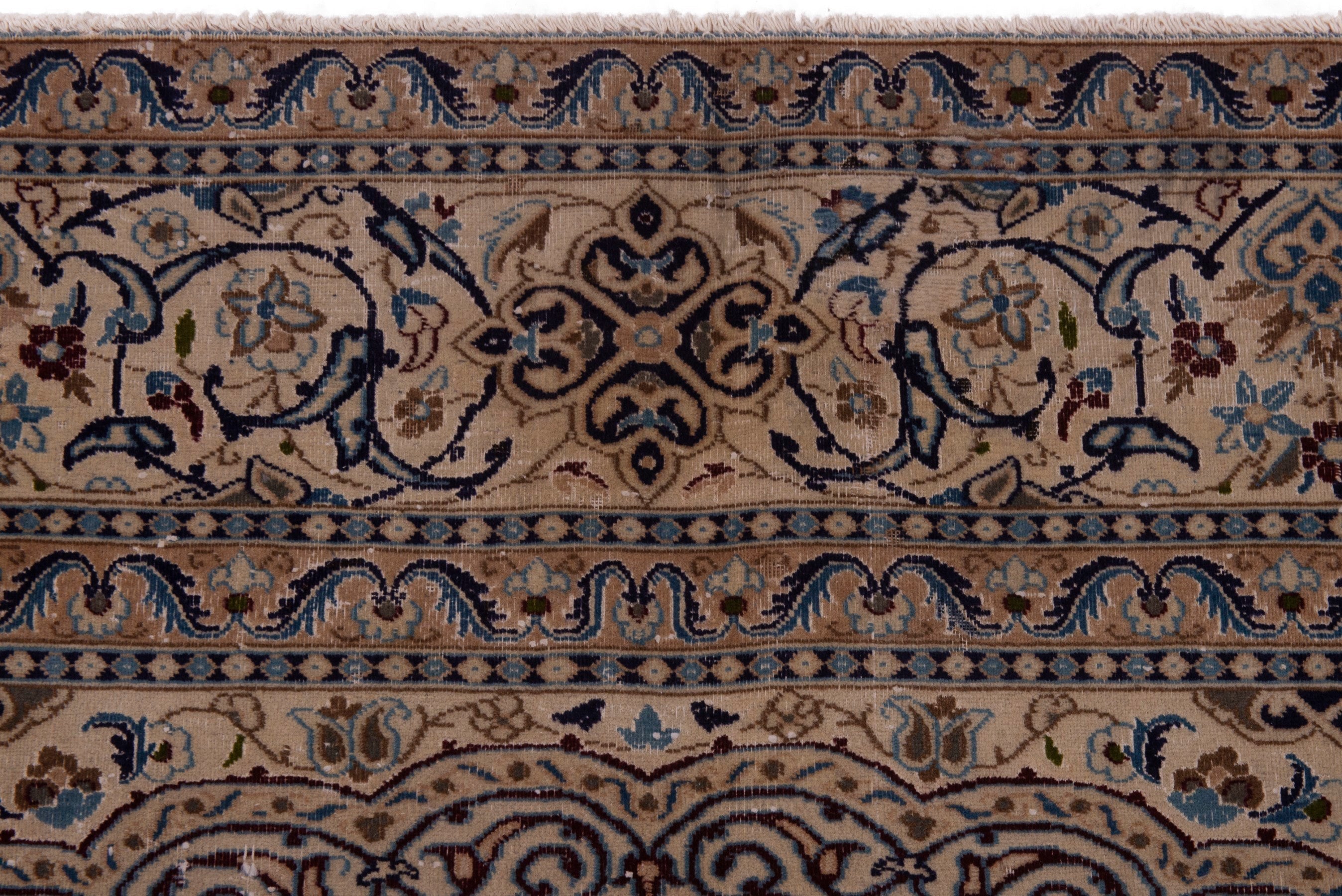 Persian Nain oversized rug in cream and taupe, view 17 of 23