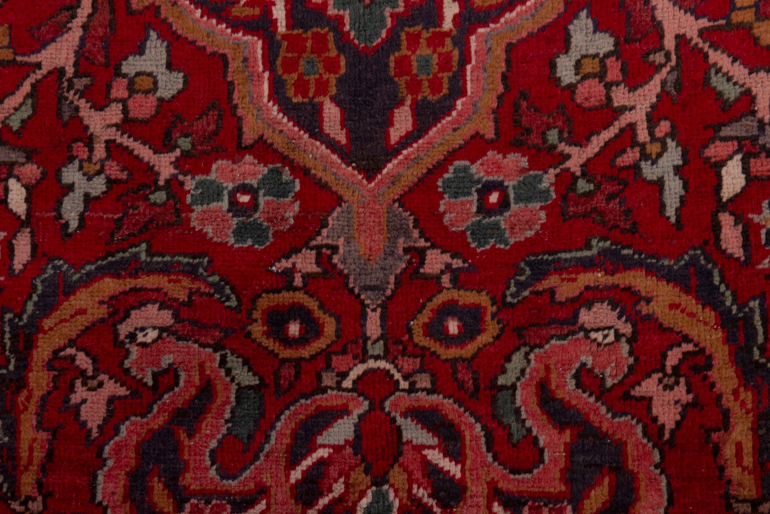Persian Heriz oversized rug in deep red and dark brown, view 13 of 20