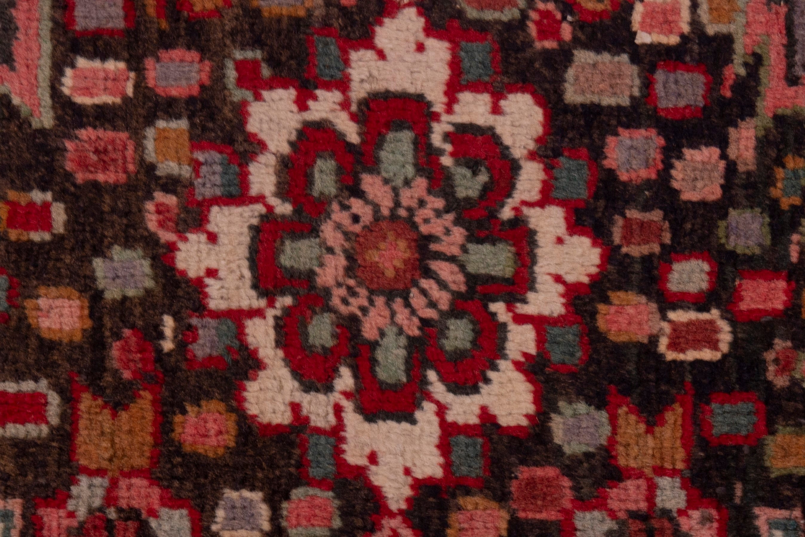 Persian Heriz oversized rug in deep red and dark brown, view 16 of 20