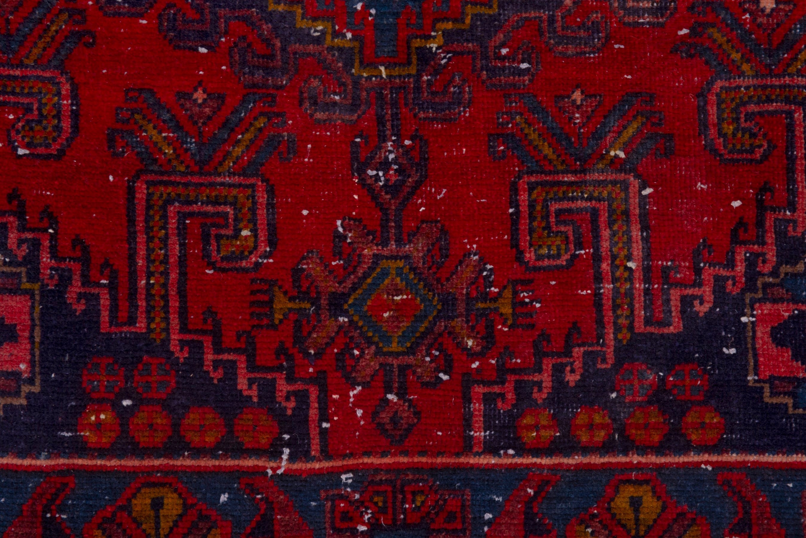 Persian Vist area rug in deep red and dark blue, view 11 of 19