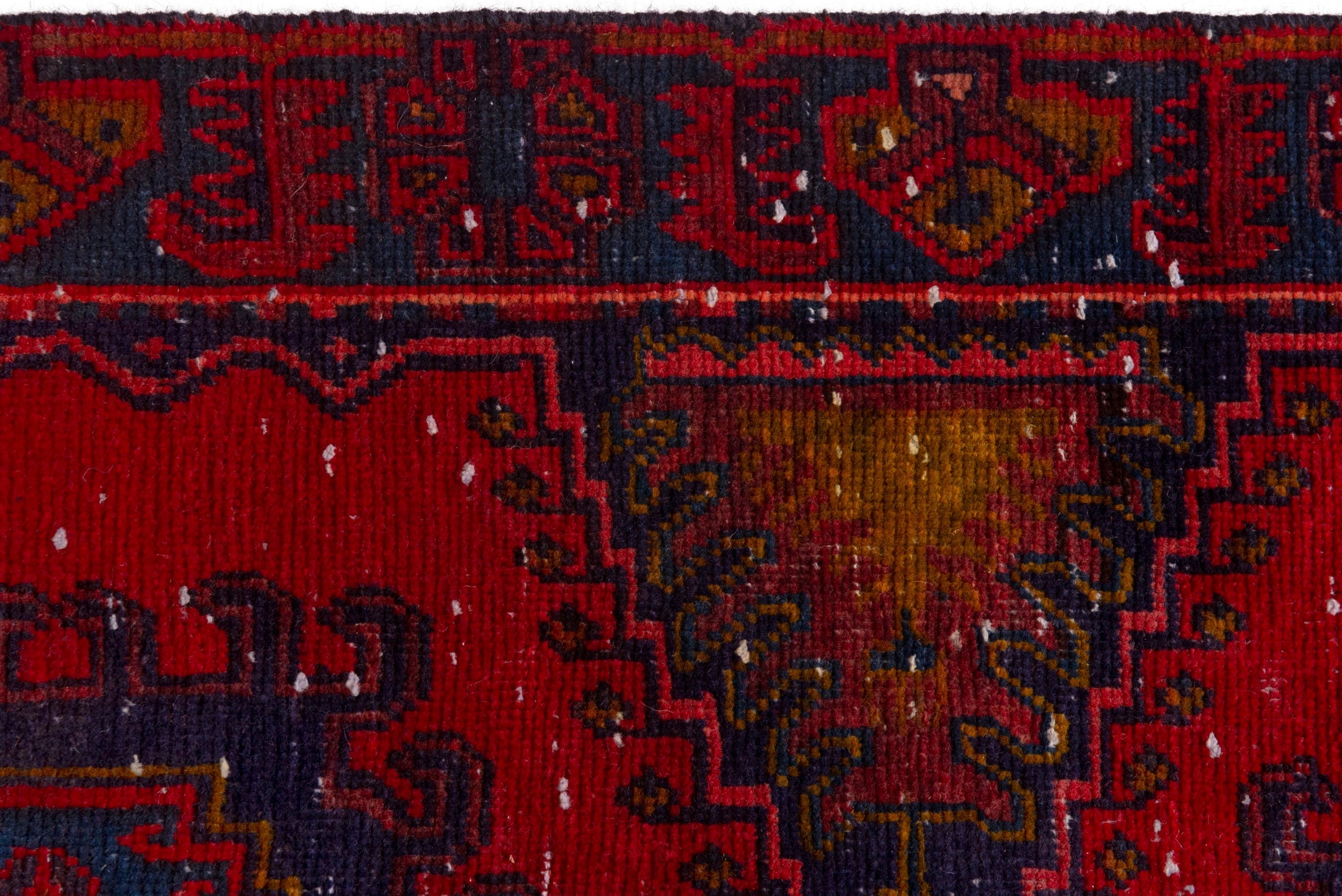 Persian Vist area rug in deep red and dark blue, view 14 of 19