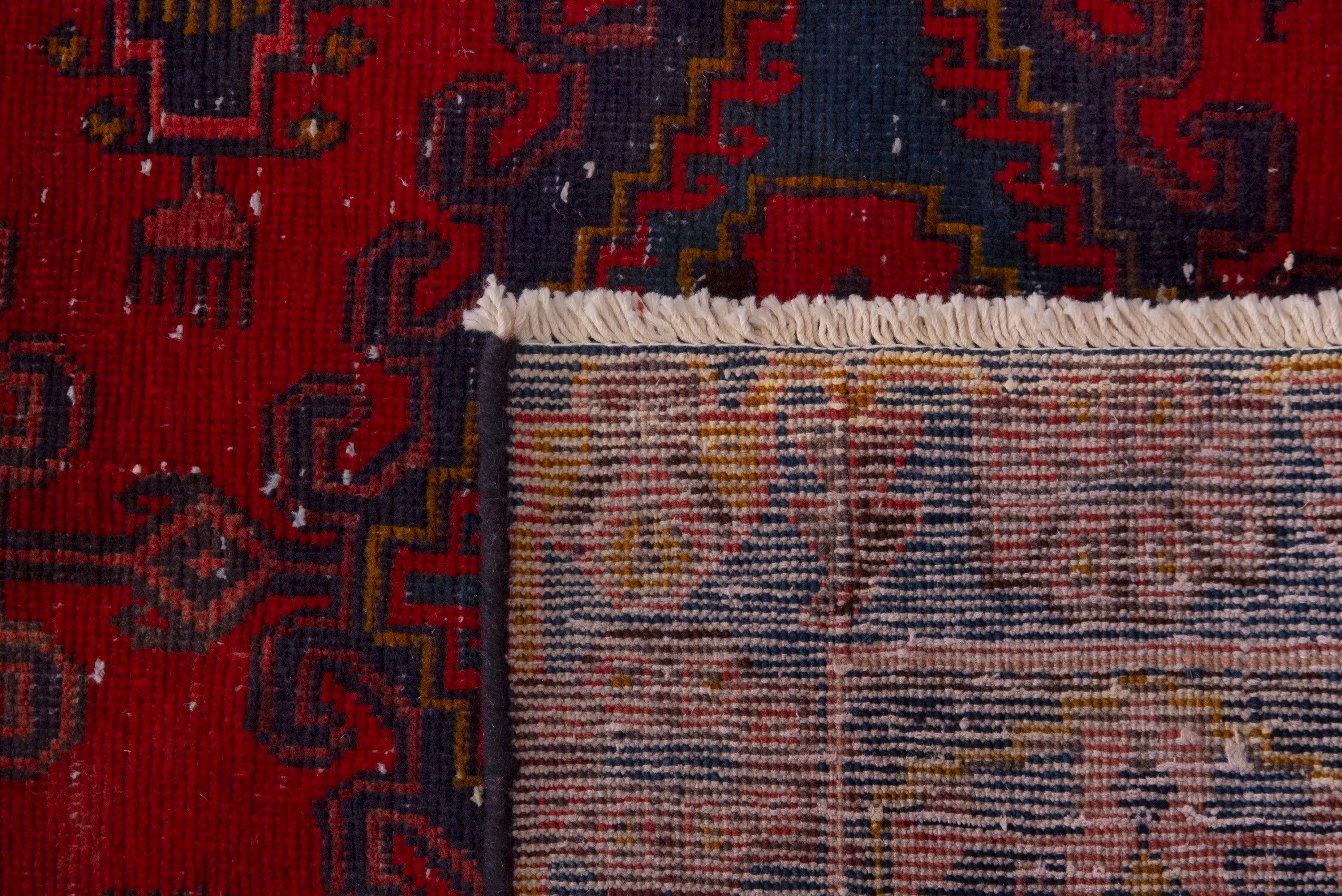 Persian Vist area rug in deep red and dark blue, view 19 of 19