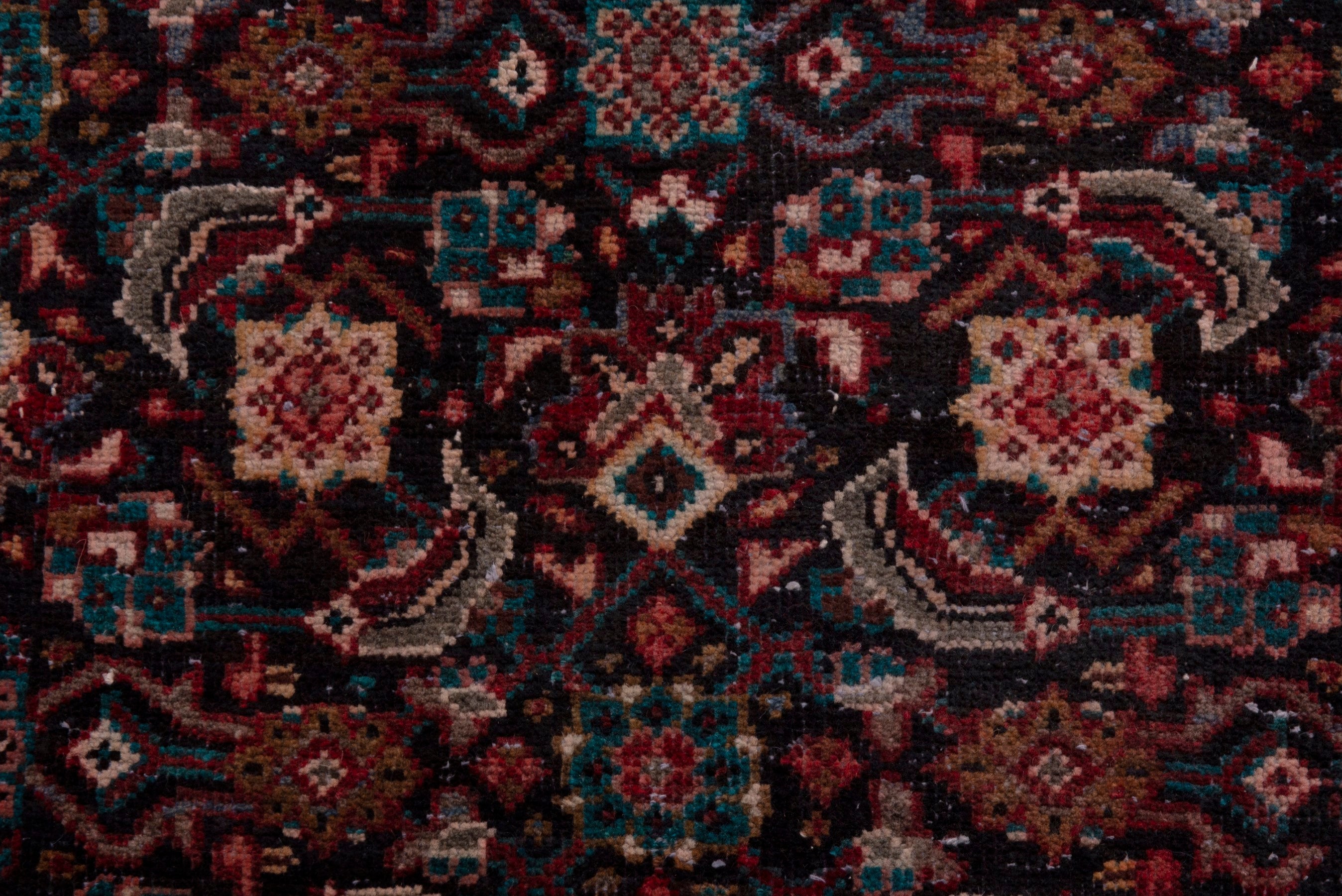 Persian Mahal area rug in burgundy and rust, view 12 of 18