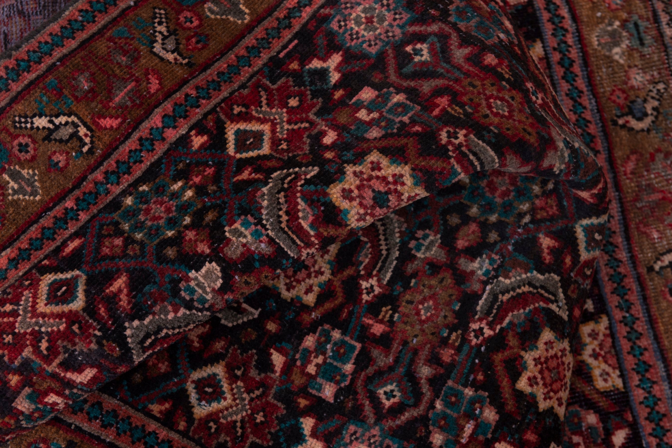 Persian Mahal area rug in burgundy and rust, view 15 of 18