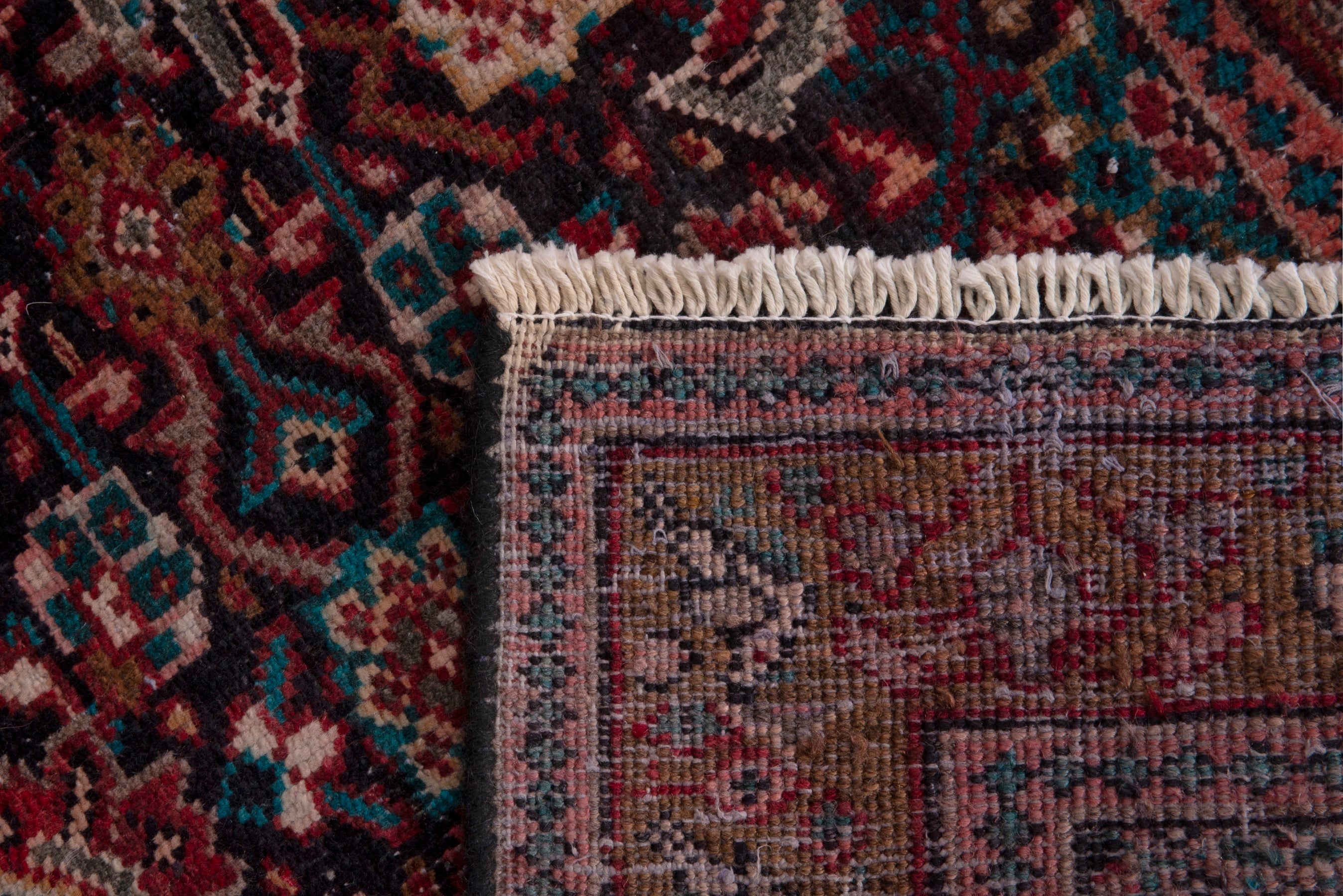 Persian Mahal area rug in burgundy and rust, view 18 of 18