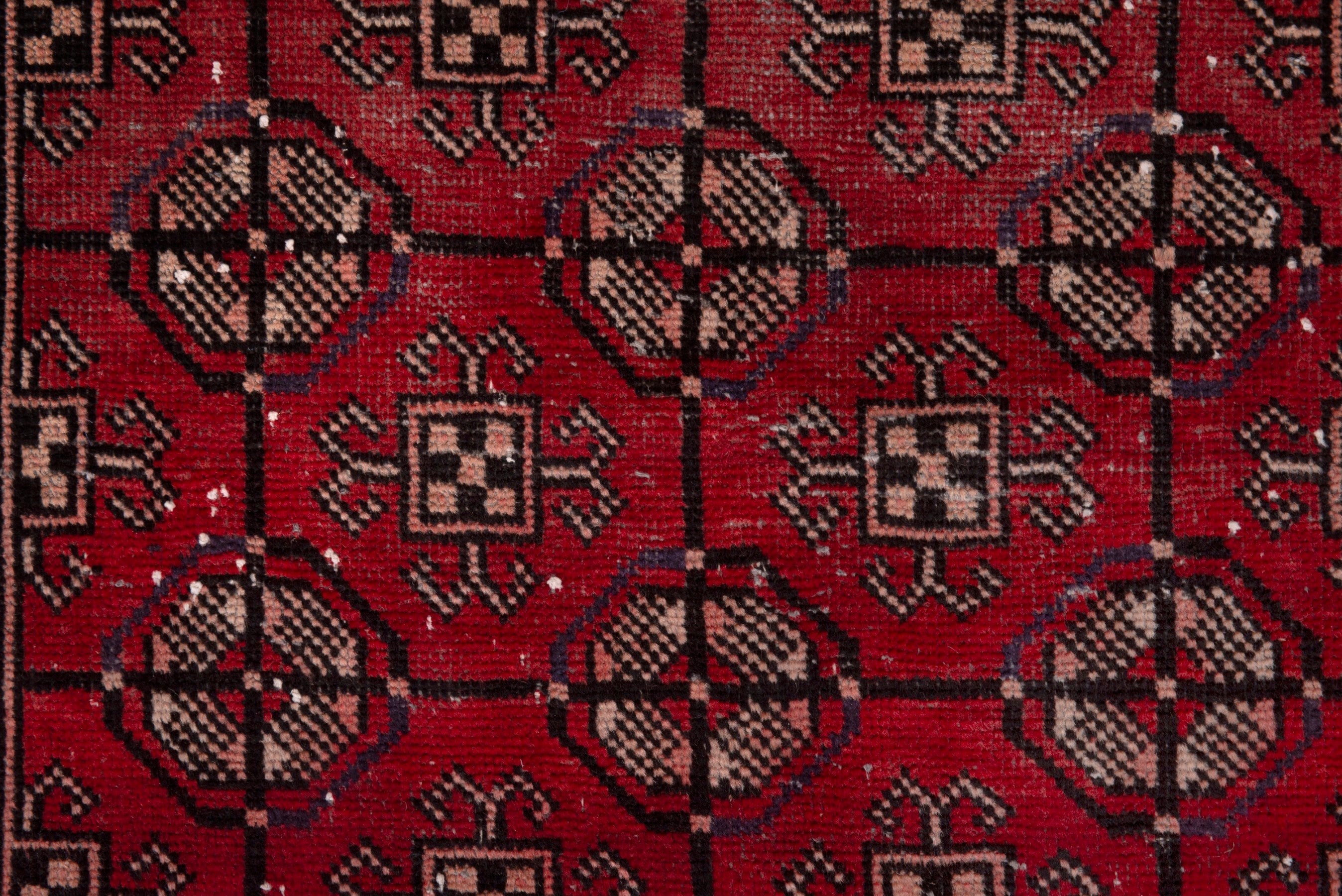 Persian Ferdos accent rug in deep red and chestnut, view 11 of 18