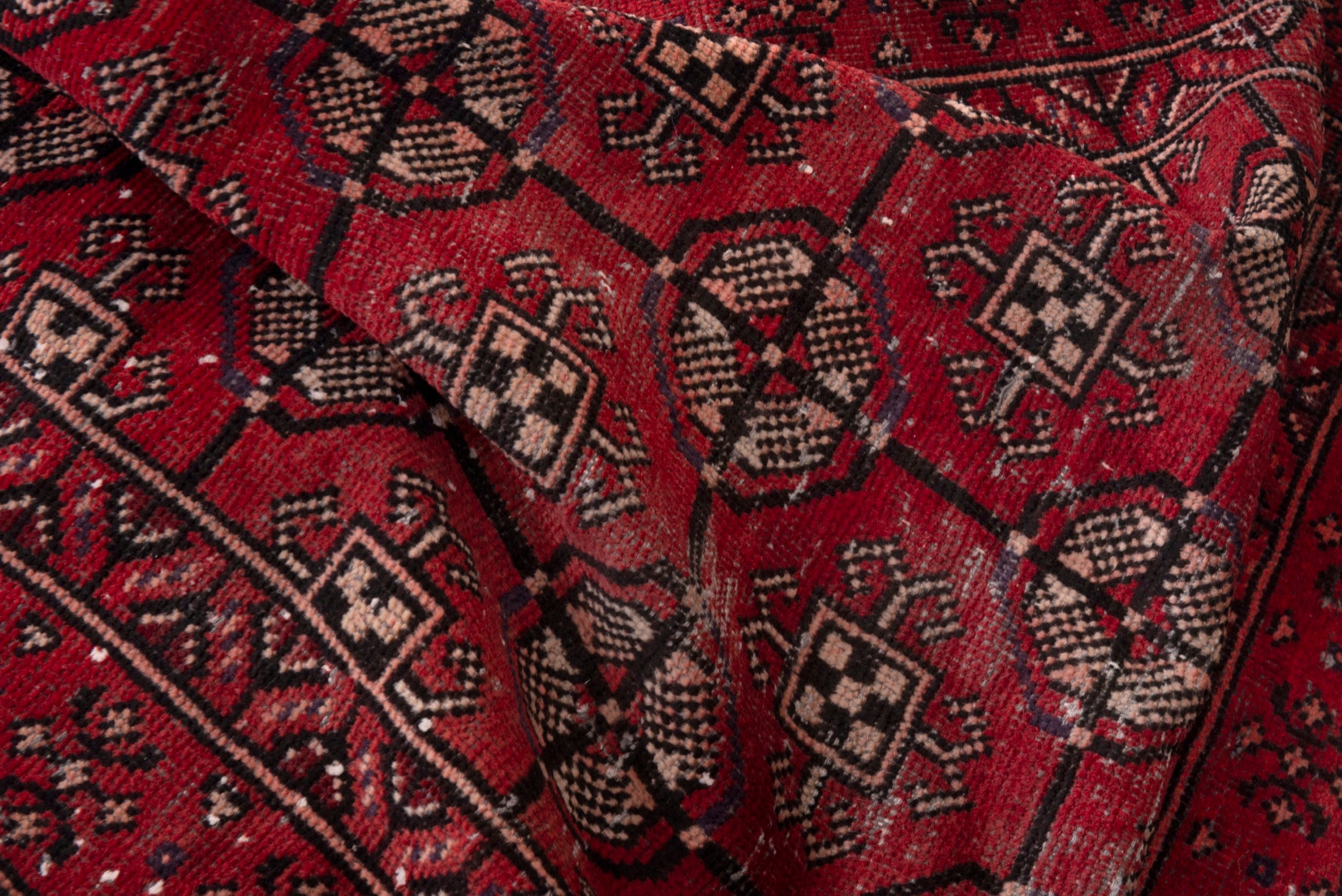 Persian Ferdos accent rug in deep red and chestnut, view 15 of 18