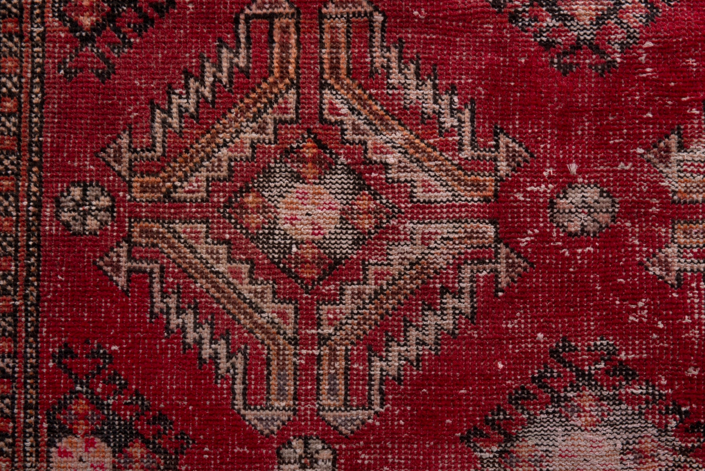 Persian Baluch accent rug in faded red and dusty rose, view 12 of 18